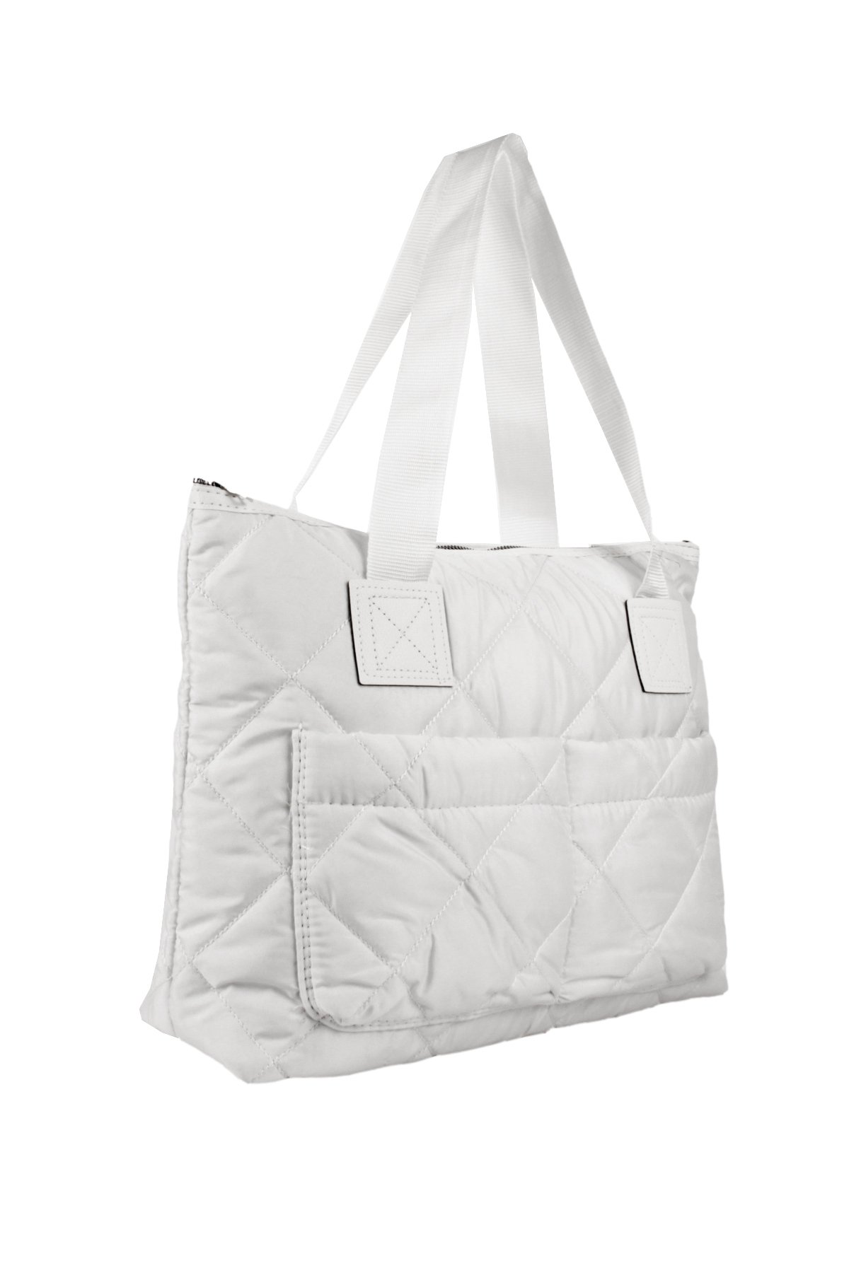 LWE10783-SyhTalhaLuwwe Bag'sKadın Maxi Boy Paraşüt Kumaş Ön Bölmeli Shopper Tarz Kol Ve Omuz Çantası (10783)