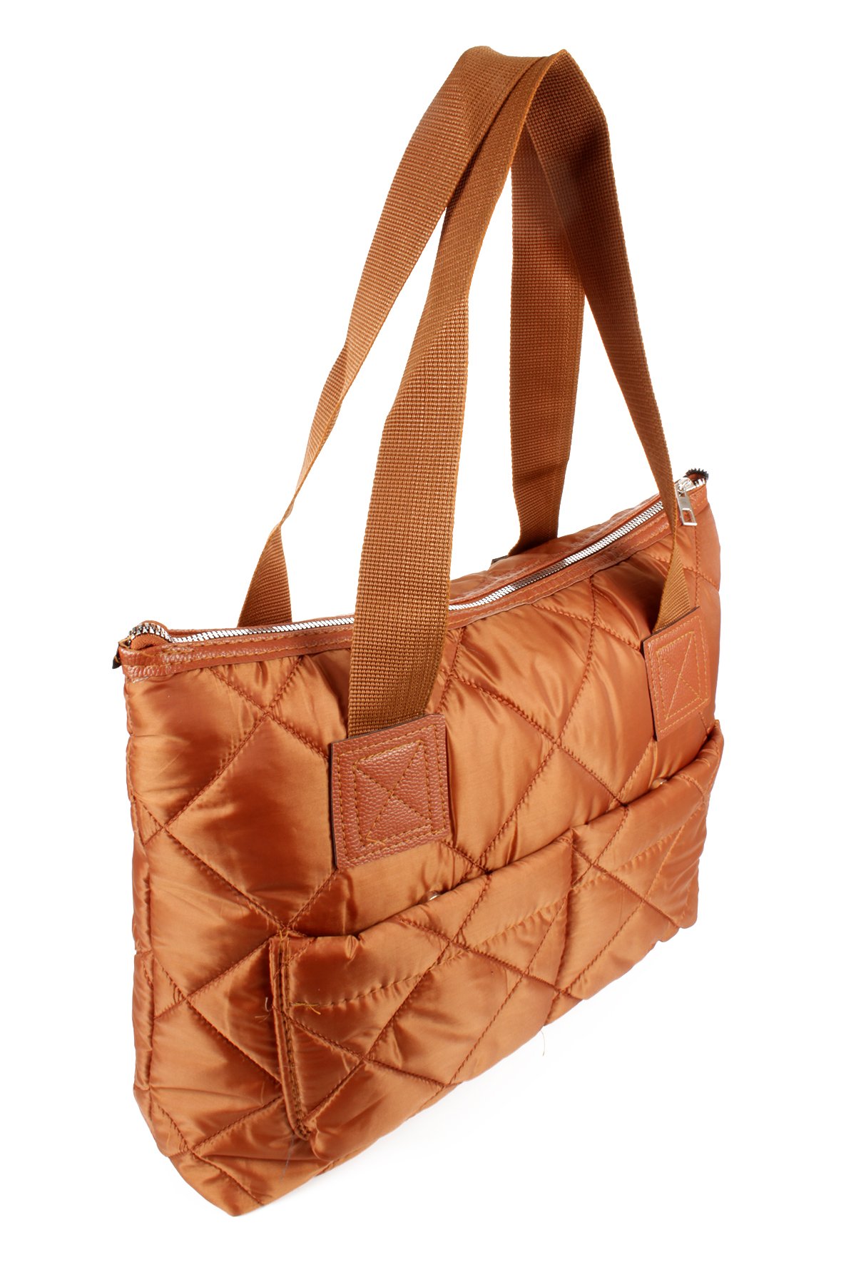 LWE10783-SyhTalhaLuwwe Bag'sKadın Maxi Boy Paraşüt Kumaş Ön Bölmeli Shopper Tarz Kol Ve Omuz Çantası (10783)