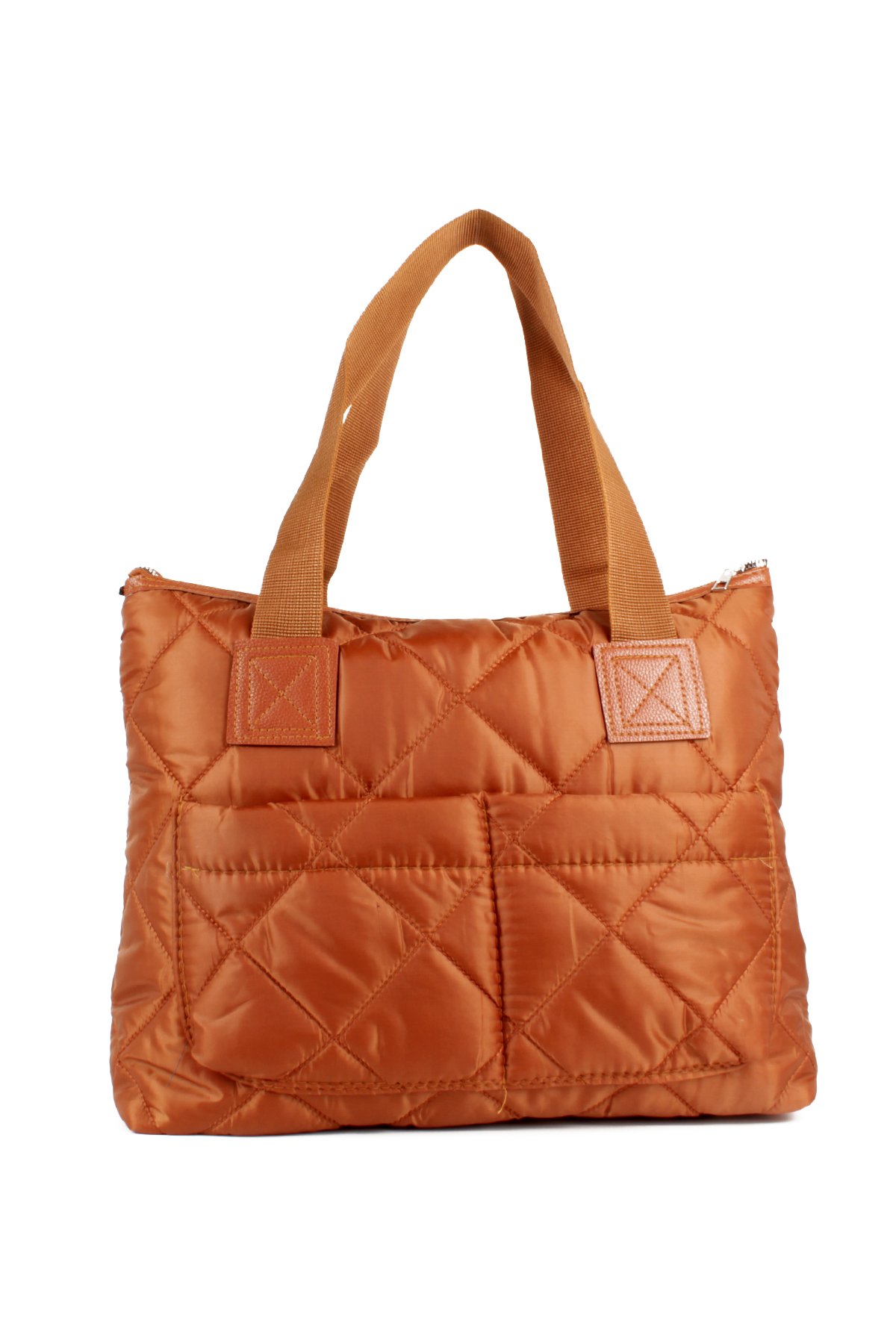 LWE10783-SyhTalhaLuwwe Bag'sKadın Maxi Boy Paraşüt Kumaş Ön Bölmeli Shopper Tarz Kol Ve Omuz Çantası (10783)