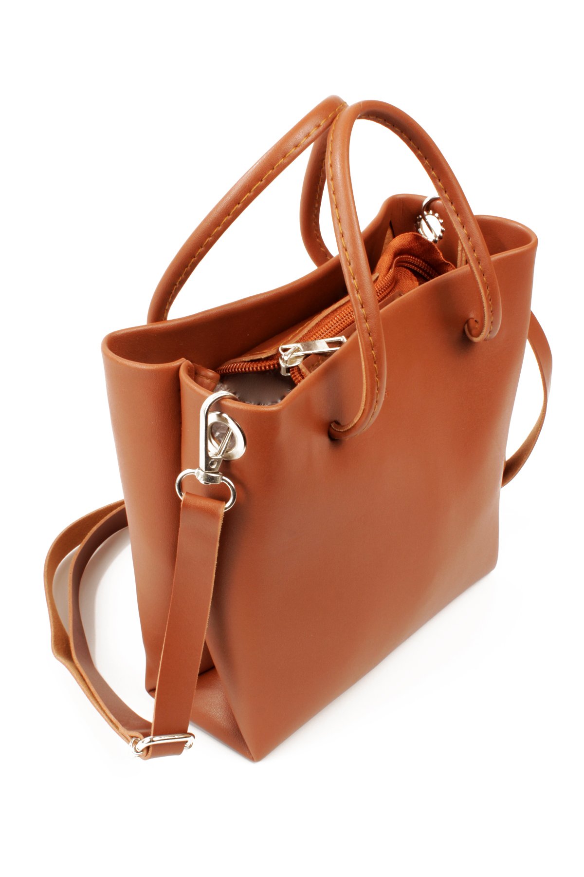 LWE20806-SyhTalhaLuwwe Bag'sKadın Mini Boy Çıkarılabilir Omuz Askılı Fermuarlı Kapama El Ve Omuz Çantası (20806)