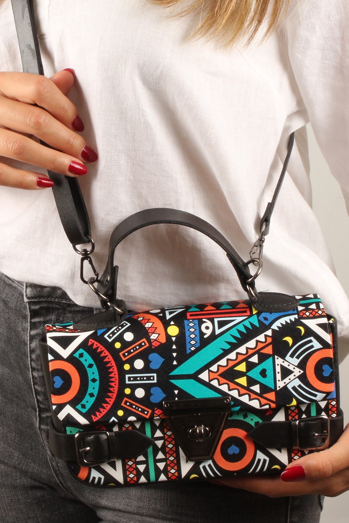 LWE20393-SLuwweLuwwe Bag'sKadın Mini Kapitone El ve Omuz Çantası (20393)