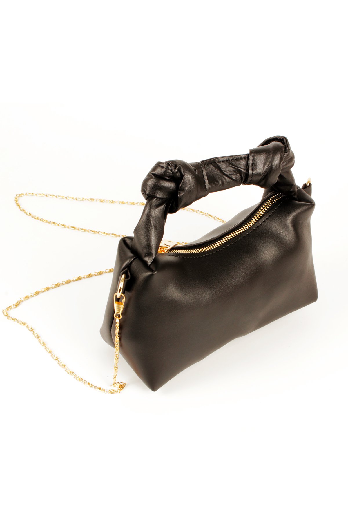 LWE20782-SyhLuwweBagsLuwwe Bag'sKadın Mini Urban El Saplı Zincir Askılı Fermuarlı El ve Omuz Çantası (20782)