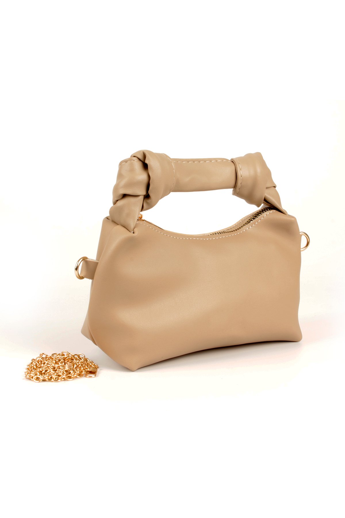 LWE20782-SyhLuwweBagsLuwwe Bag'sKadın Mini Urban El Saplı Zincir Askılı Fermuarlı El ve Omuz Çantası (20782)