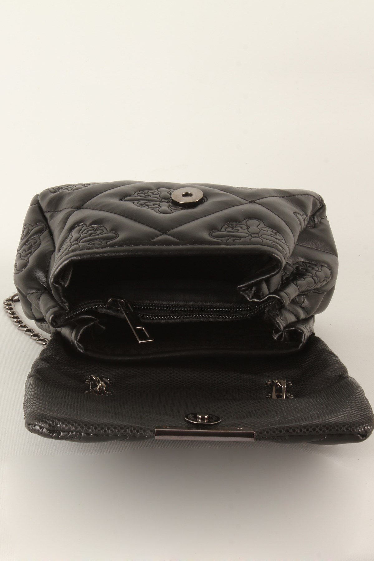 LWE20370-SLuwweLuwwe Bag'sKadın Motif İşlemeli Zincir Askılı Mini Omuz Çantası (20370)