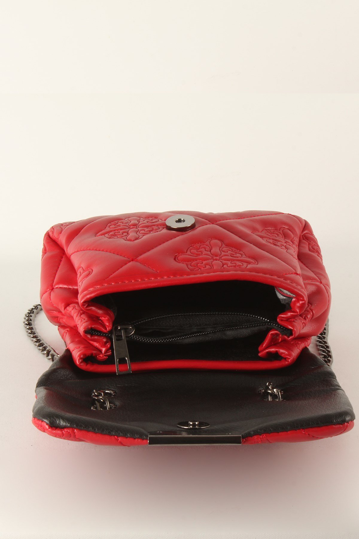 LWE20370-SLuwweLuwwe Bag'sKadın Motif İşlemeli Zincir Askılı Mini Omuz Çantası (20370)