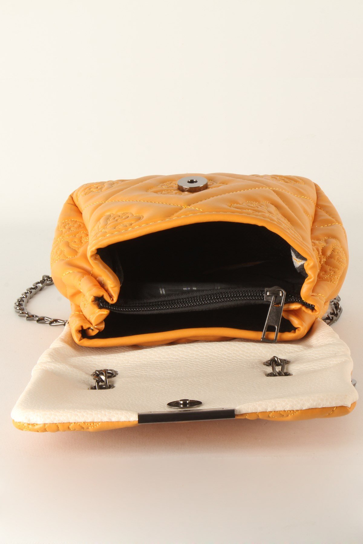 LWE20370-SLuwweLuwwe Bag'sKadın Motif İşlemeli Zincir Askılı Mini Omuz Çantası (20370)