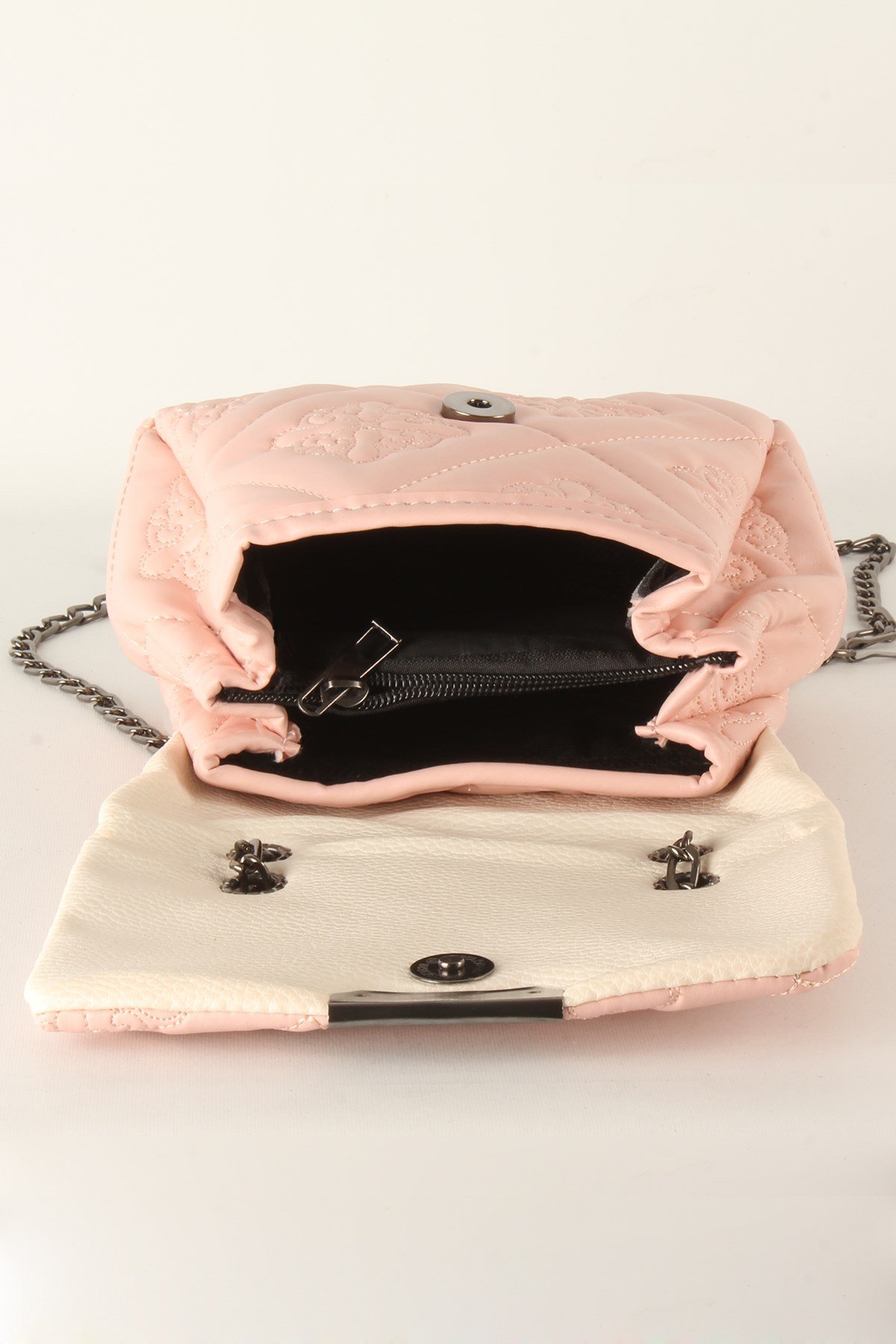 LWE20370-SLuwweLuwwe Bag'sKadın Motif İşlemeli Zincir Askılı Mini Omuz Çantası (20370)