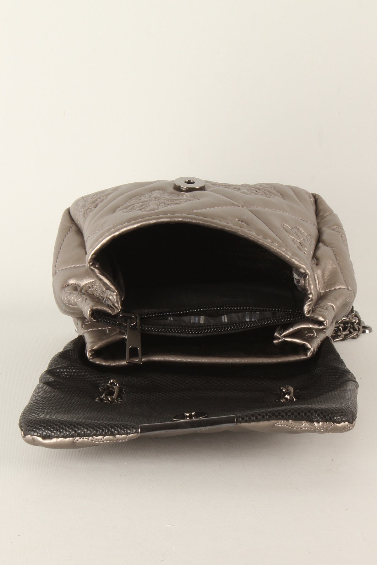 LWE20370-SLuwweLuwwe Bag'sKadın Motif İşlemeli Zincir Askılı Mini Omuz Çantası (20370)