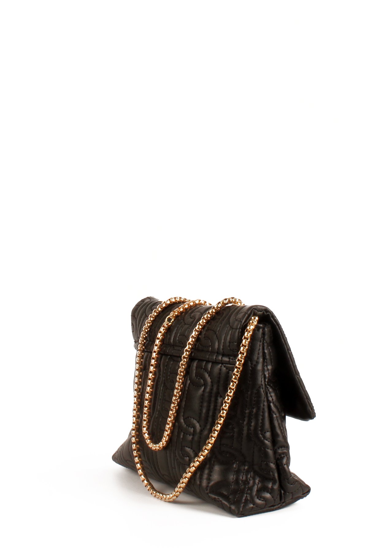 LWE10675-SyhTalhaLuwwe Bag'sKadın Motif Nakışlı Zincir Askılı Broşlu Kapak Omuz Çantası (10675)