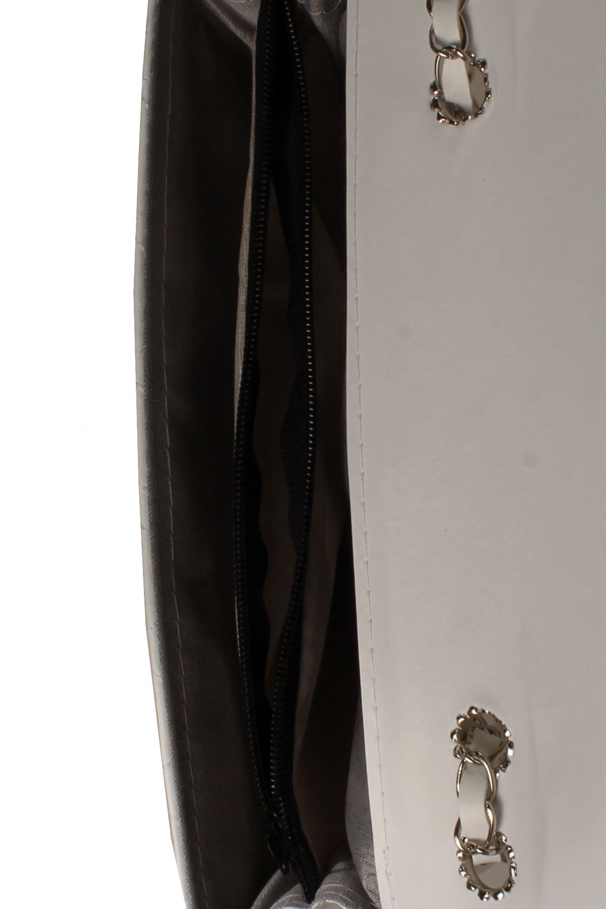 LWE20601-BTalhaLuwwe Bag'sKadın Nakışlı Çift Bölmeli Zincirli Deri Askı Omuz Çantası (20601)