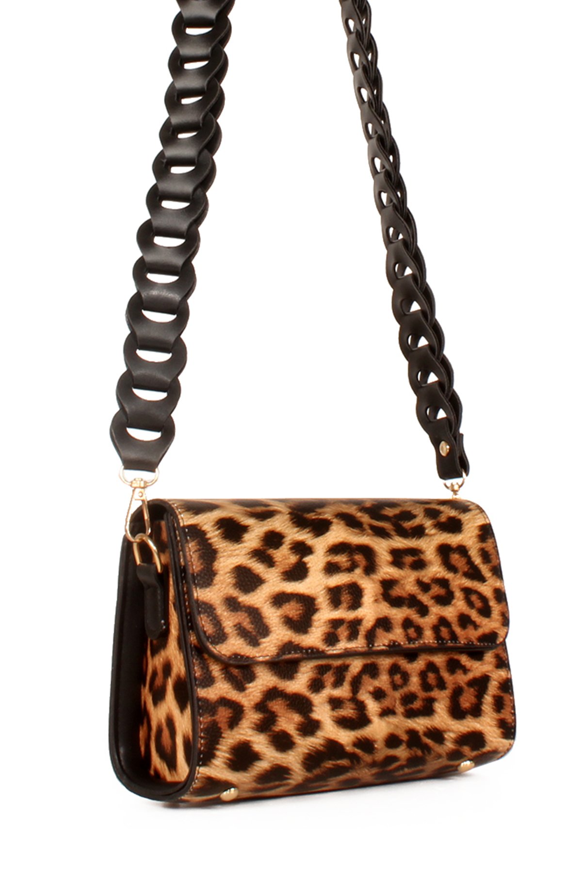 LWE10577-STalhaLuwwe Bag'sKadın Nubuk Dokulu Özel Örgü Askılı Omuz Çantası (10577)