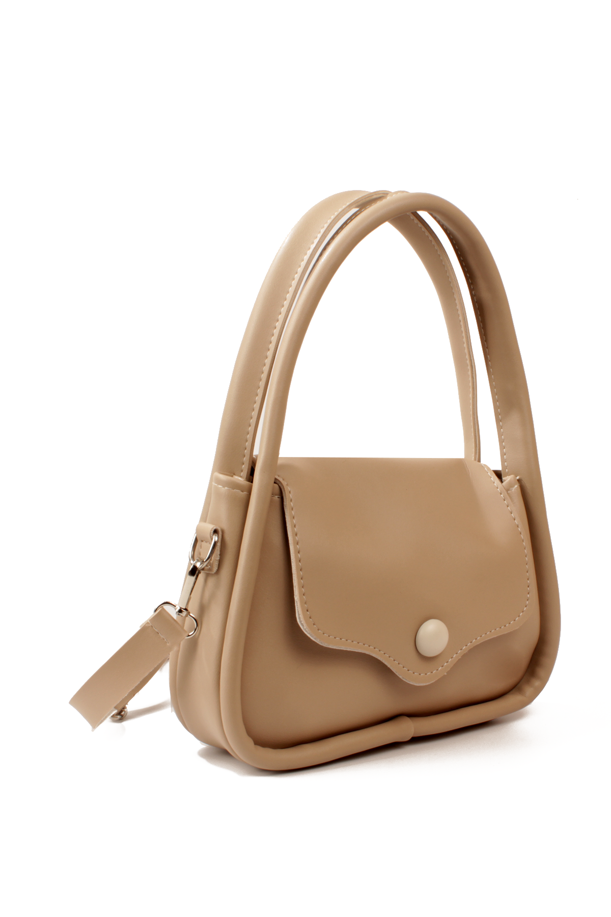 LWE10802-SyhTalhaLuwwe Bag'sKadın Omuz Askılı Kapaklı Kapama Yazı Detaylı El Ve Omuz Çantası (10802)