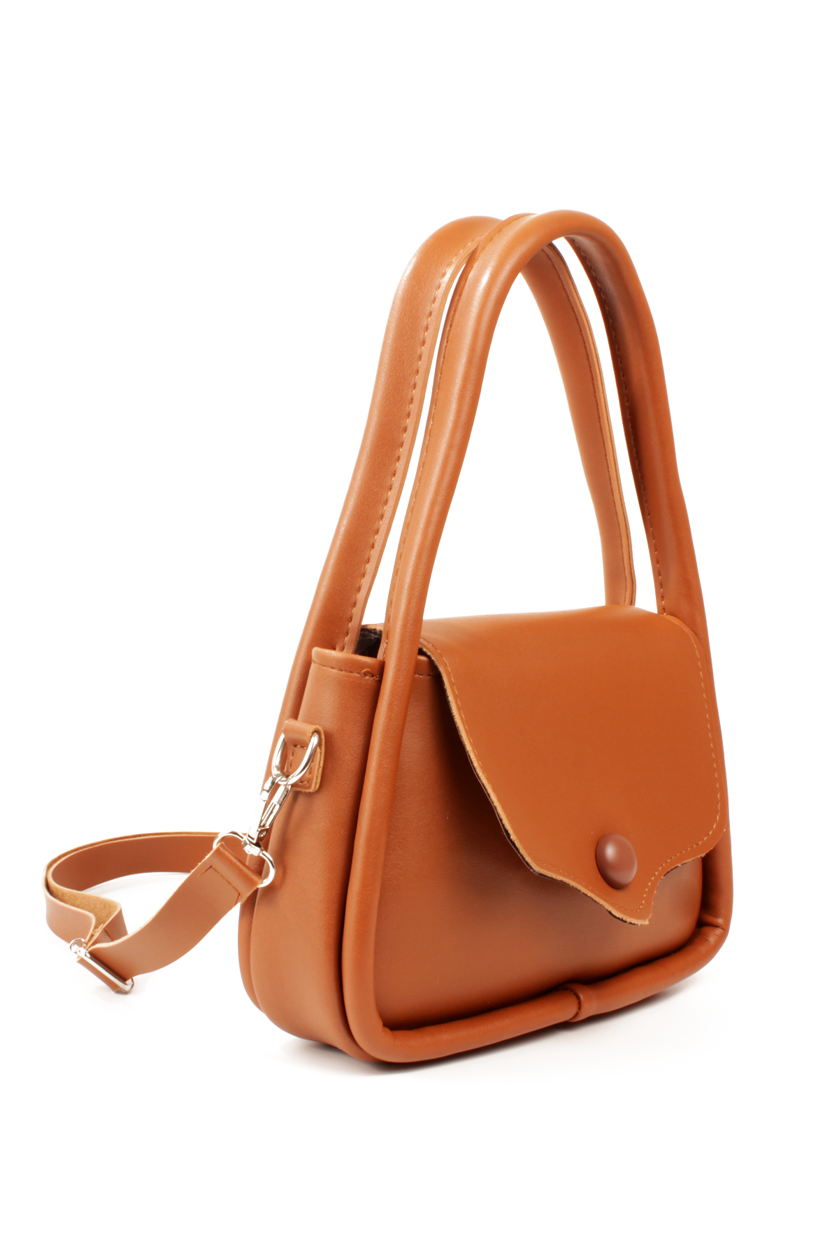 LWE10802-SyhTalhaLuwwe Bag'sKadın Omuz Askılı Kapaklı Kapama Yazı Detaylı El Ve Omuz Çantası (10802)