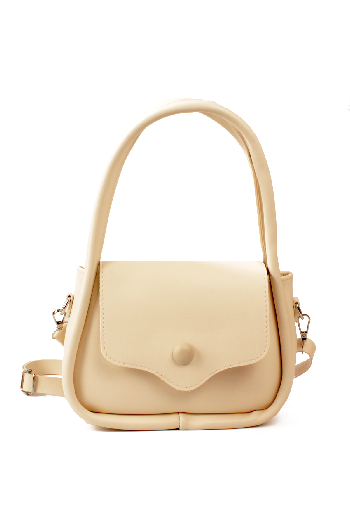 LWE10802-SyhTalhaLuwwe Bag'sKadın Omuz Askılı Kapaklı Kapama Yazı Detaylı El Ve Omuz Çantası (10802)