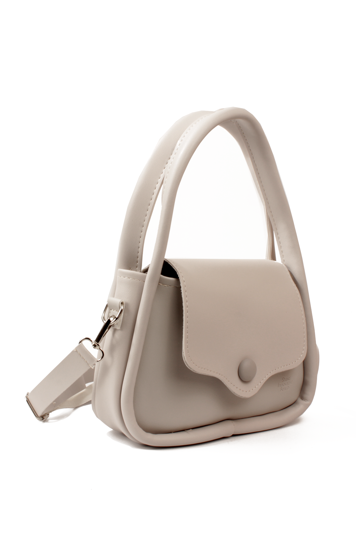 LWE10802-SyhTalhaLuwwe Bag'sKadın Omuz Askılı Kapaklı Kapama Yazı Detaylı El Ve Omuz Çantası (10802)