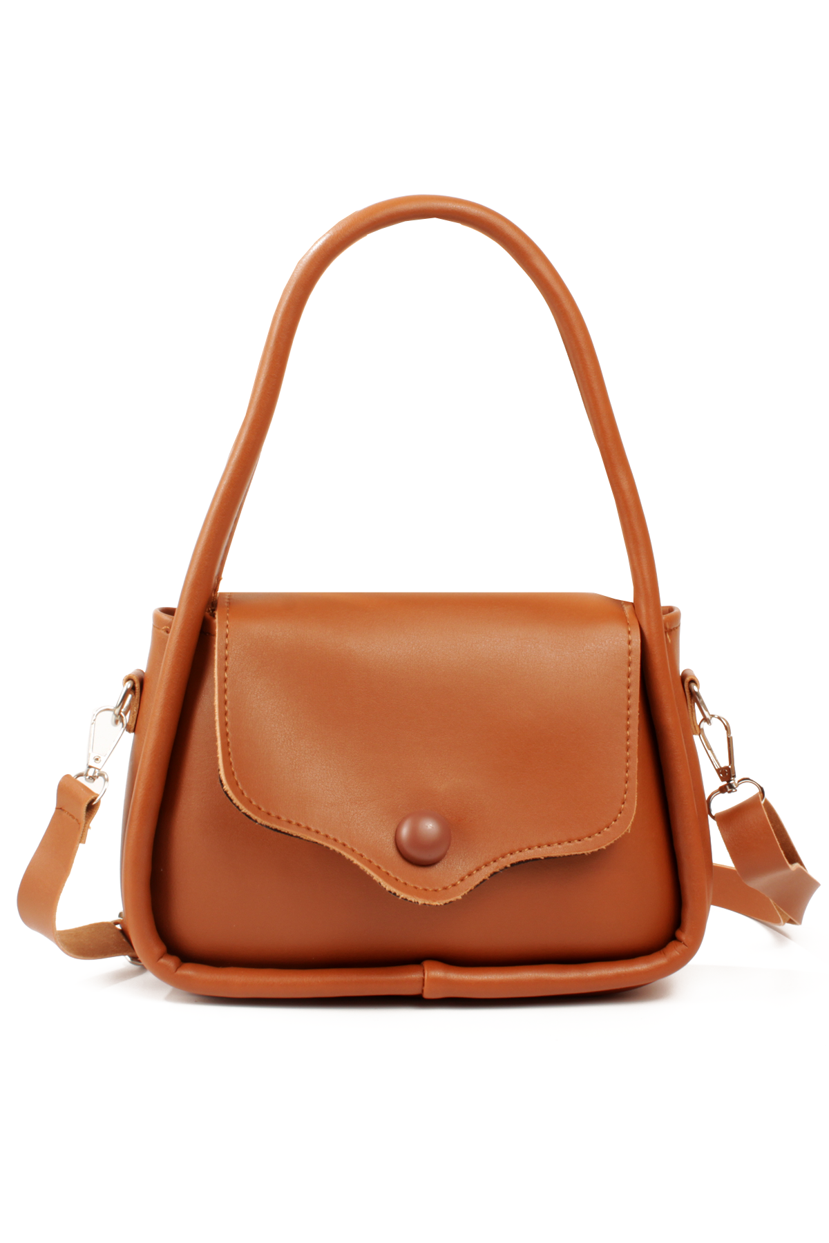 LWE10802-SyhTalhaLuwwe Bag'sKadın Omuz Askılı Kapaklı Kapama Yazı Detaylı El Ve Omuz Çantası (10802)