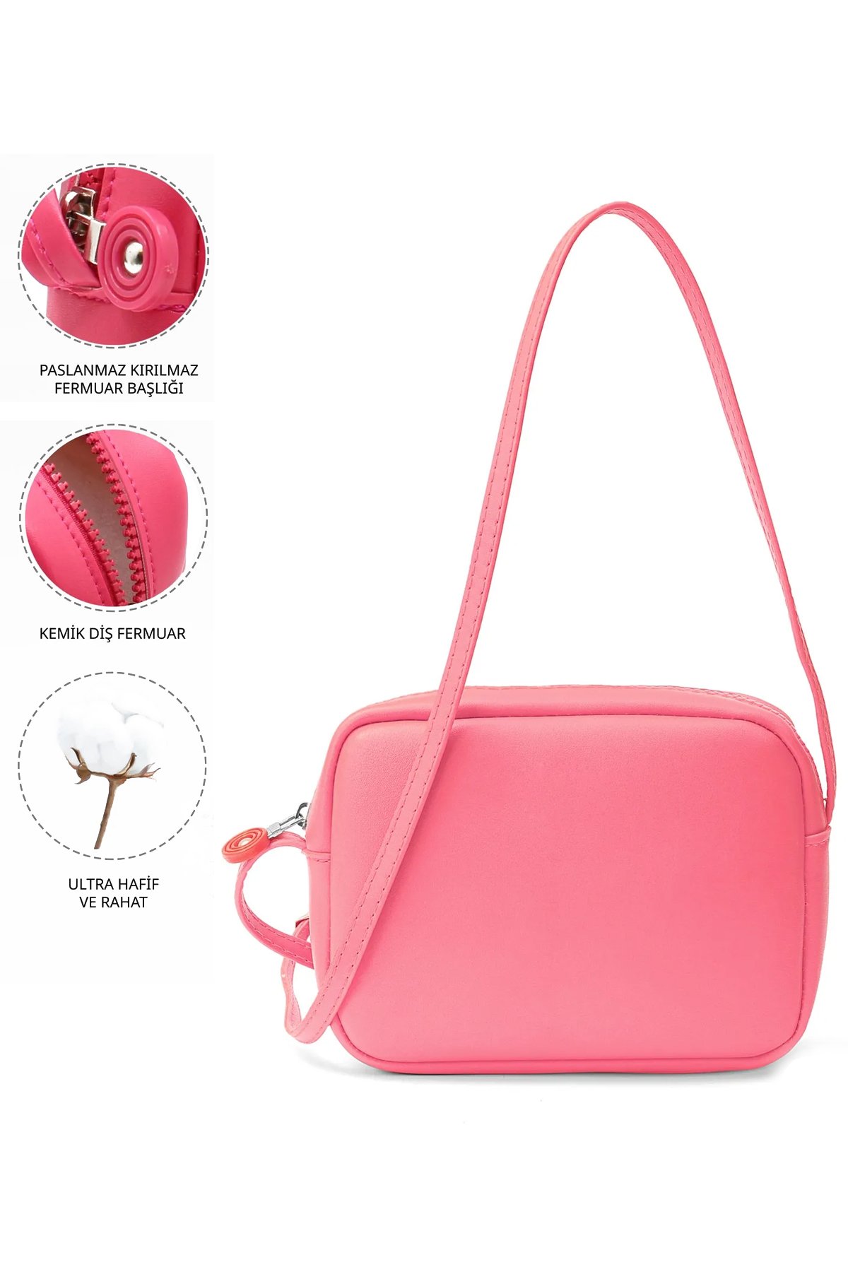 LWE20767-SyhVarLuwwe Bag'sKadın Orijinal Mini Urban Ayarlanabilir Çapraz Askılı Fermuarlı Yazlık El Kol Ve Omuz Çantası (20767)