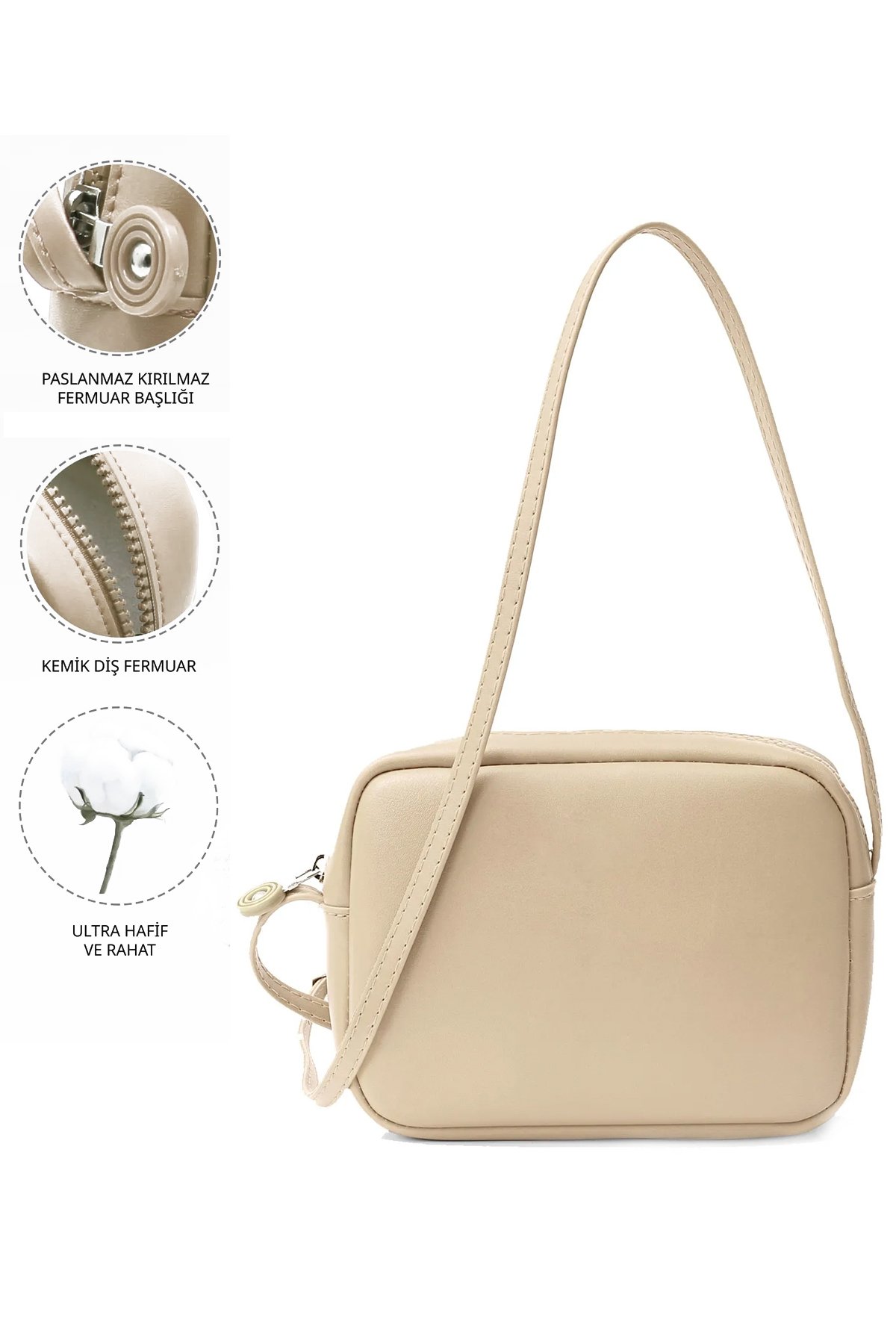 LWE20767-SyhVarLuwwe Bag'sKadın Orijinal Mini Urban Ayarlanabilir Çapraz Askılı Fermuarlı Yazlık El Kol Ve Omuz Çantası (20767)