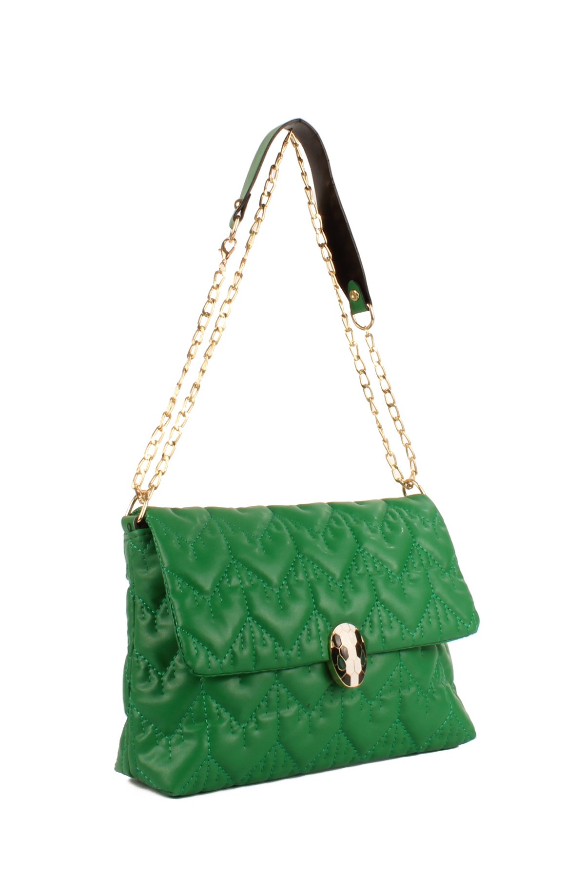 LWE10676-SyhTalhaLuwwe Bag'sKadın Özel Nakışlı Broşlu Zincir Askılı Omuz Çantası (10676)