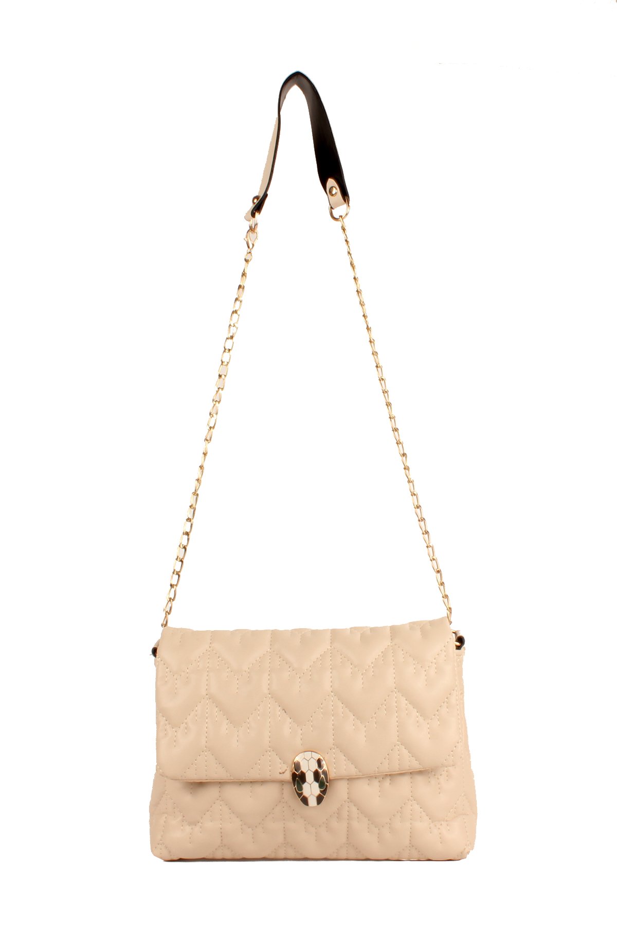 LWE10676-SyhTalhaLuwwe Bag'sKadın Özel Nakışlı Broşlu Zincir Askılı Omuz Çantası (10676)