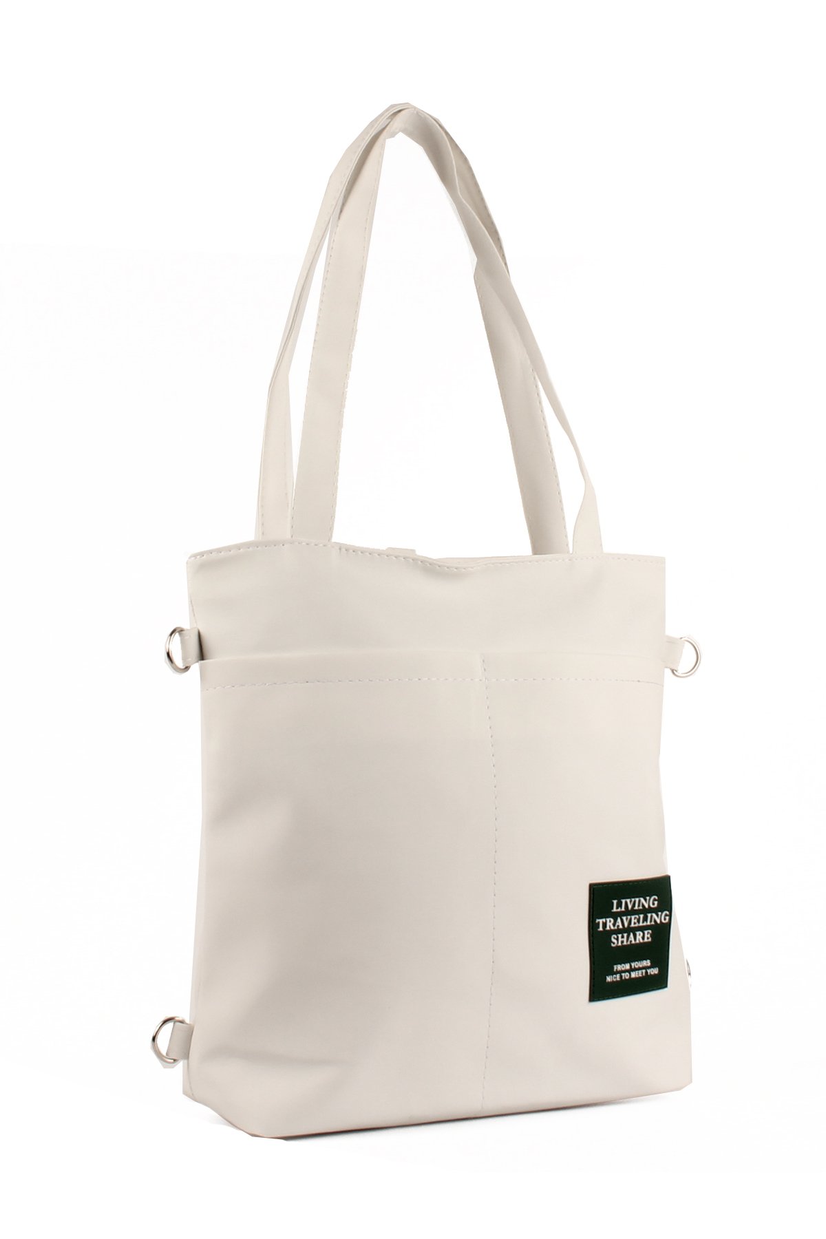 LWE1683-SyhMusabLuwwe Bag'sKadın Özel Saten Deri Üç Bölmeli Üç Fonksiyonlu Omuz ve Sırt Shopper Çanta (1683)