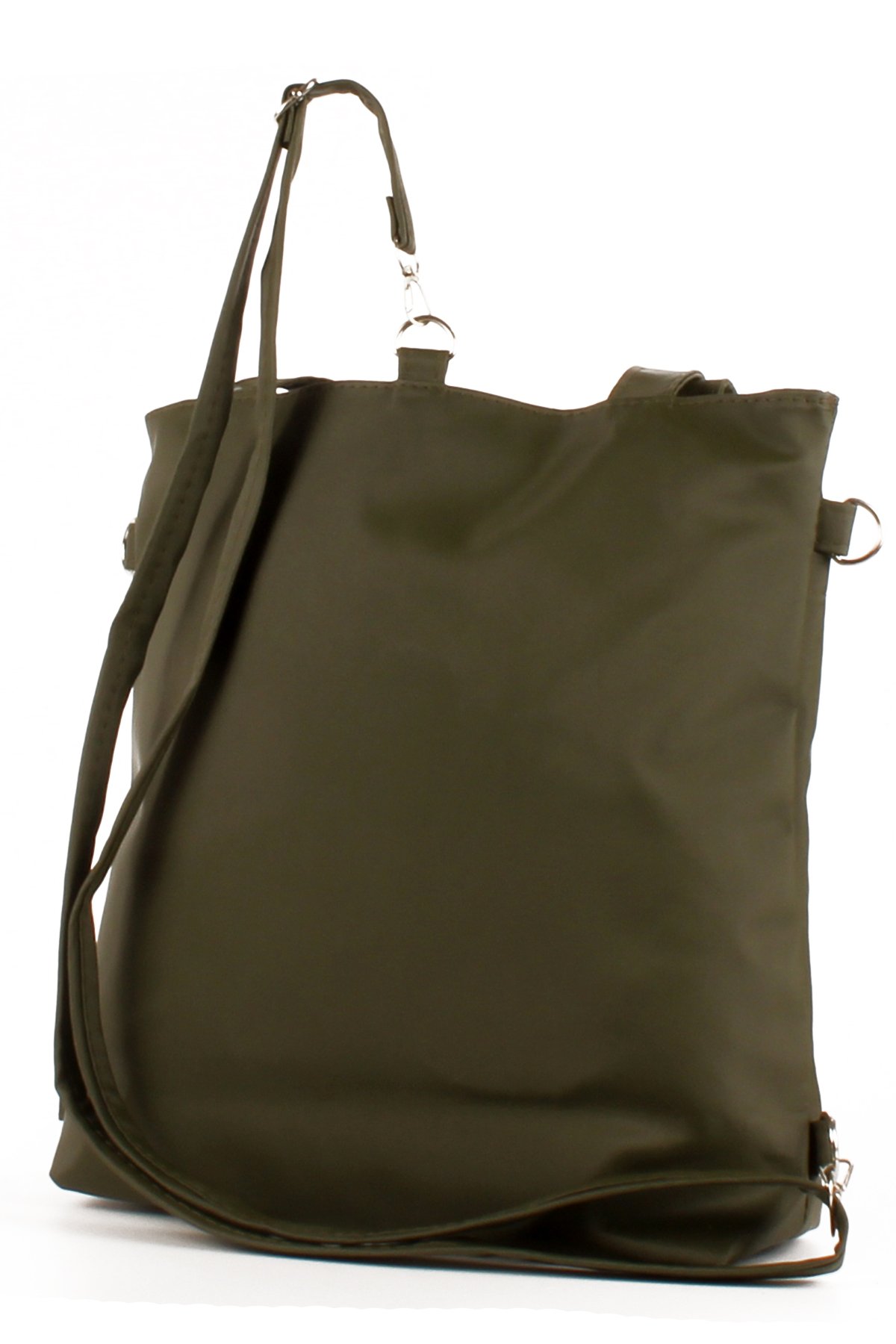 LWE1683-SyhMusabLuwwe Bag'sKadın Özel Saten Deri Üç Bölmeli Üç Fonksiyonlu Omuz ve Sırt Shopper Çanta (1683)