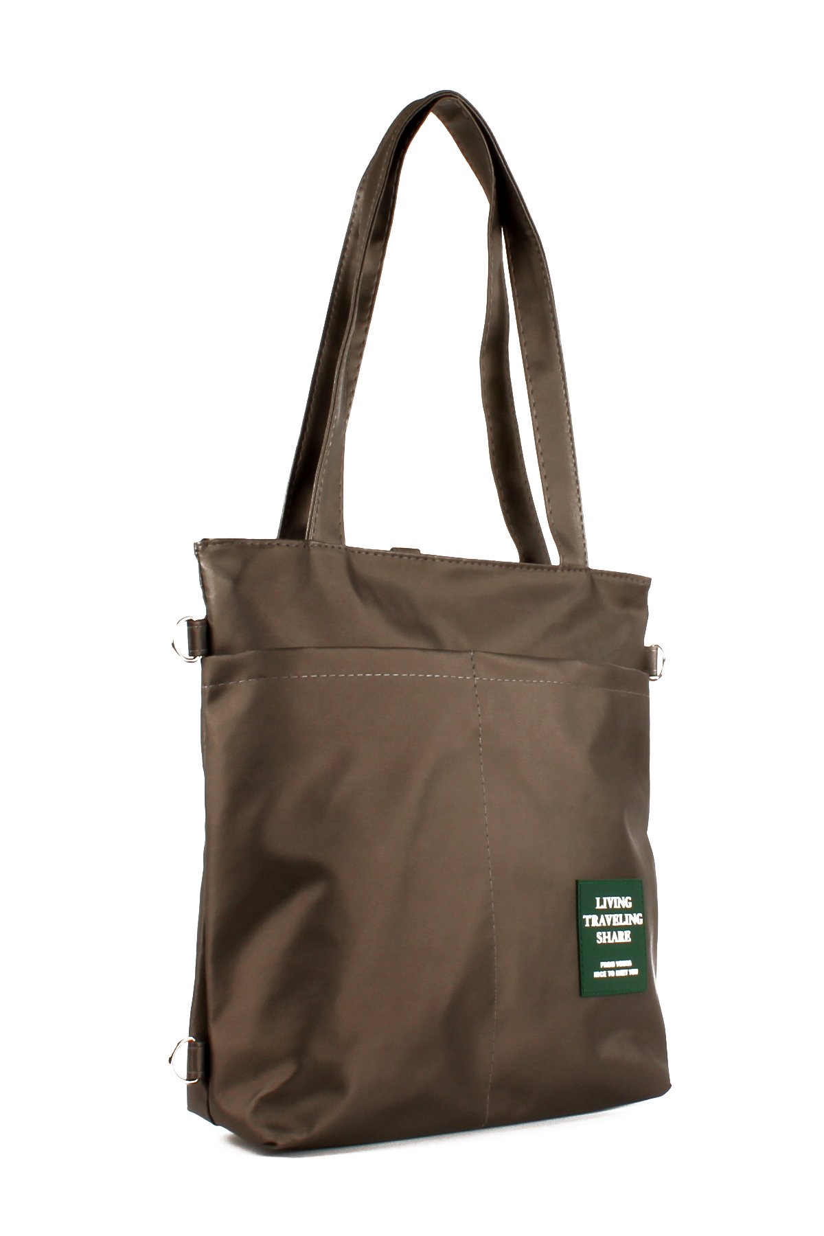 LWE1683-SyhMusabLuwwe Bag'sKadın Özel Saten Deri Üç Bölmeli Üç Fonksiyonlu Omuz ve Sırt Shopper Çanta (1683)