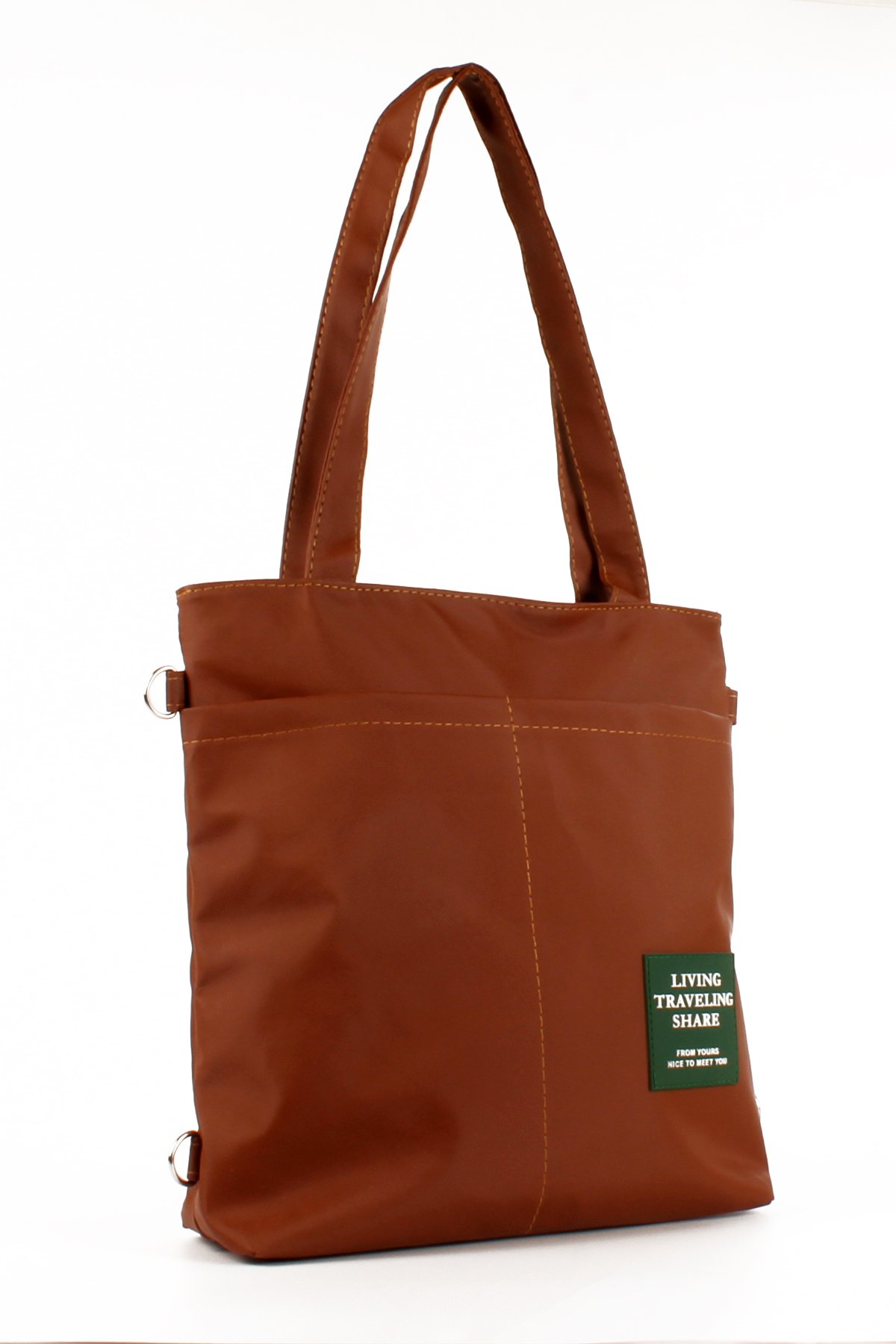 LWE1683-SyhMusabLuwwe Bag'sKadın Özel Saten Deri Üç Bölmeli Üç Fonksiyonlu Omuz ve Sırt Shopper Çanta (1683)