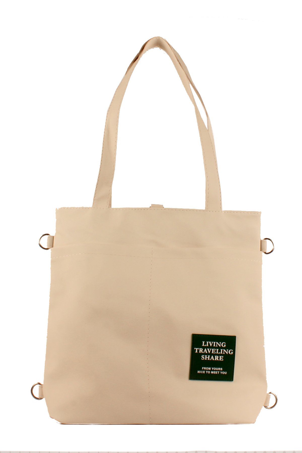 LWE1683-SyhMusabLuwwe Bag'sKadın Özel Saten Deri Üç Bölmeli Üç Fonksiyonlu Omuz ve Sırt Shopper Çanta (1683)