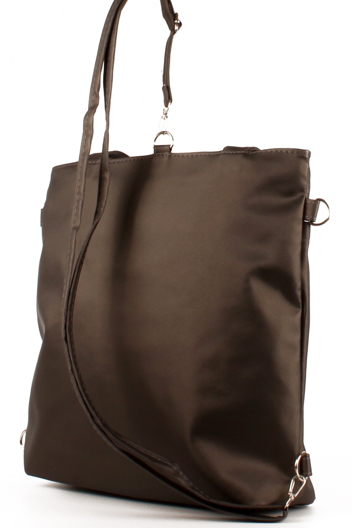 LWE1683-SyhMusabLuwwe Bag'sKadın Özel Saten Deri Üç Bölmeli Üç Fonksiyonlu Omuz ve Sırt Shopper Çanta (1683)