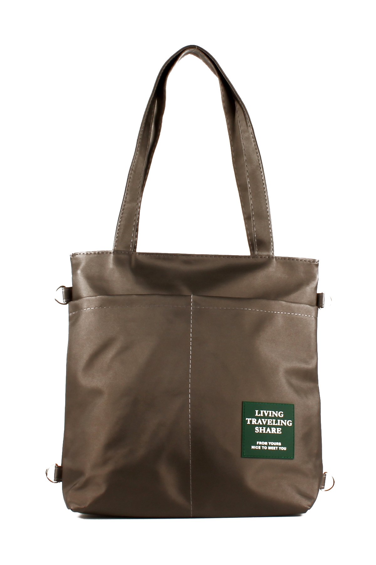 LWE1683-SyhMusabLuwwe Bag'sKadın Özel Saten Deri Üç Bölmeli Üç Fonksiyonlu Omuz ve Sırt Shopper Çanta (1683)