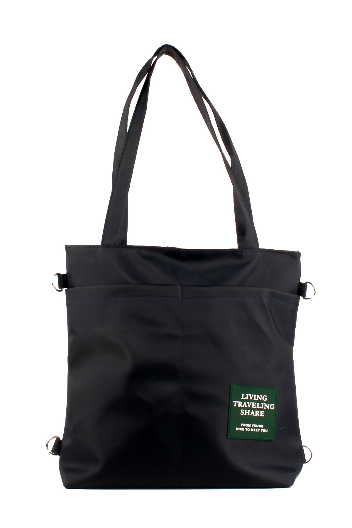 LWE1683-SyhMusabLuwwe Bag'sKadın Özel Saten Deri Üç Bölmeli Üç Fonksiyonlu Omuz ve Sırt Shopper Çanta (1683)