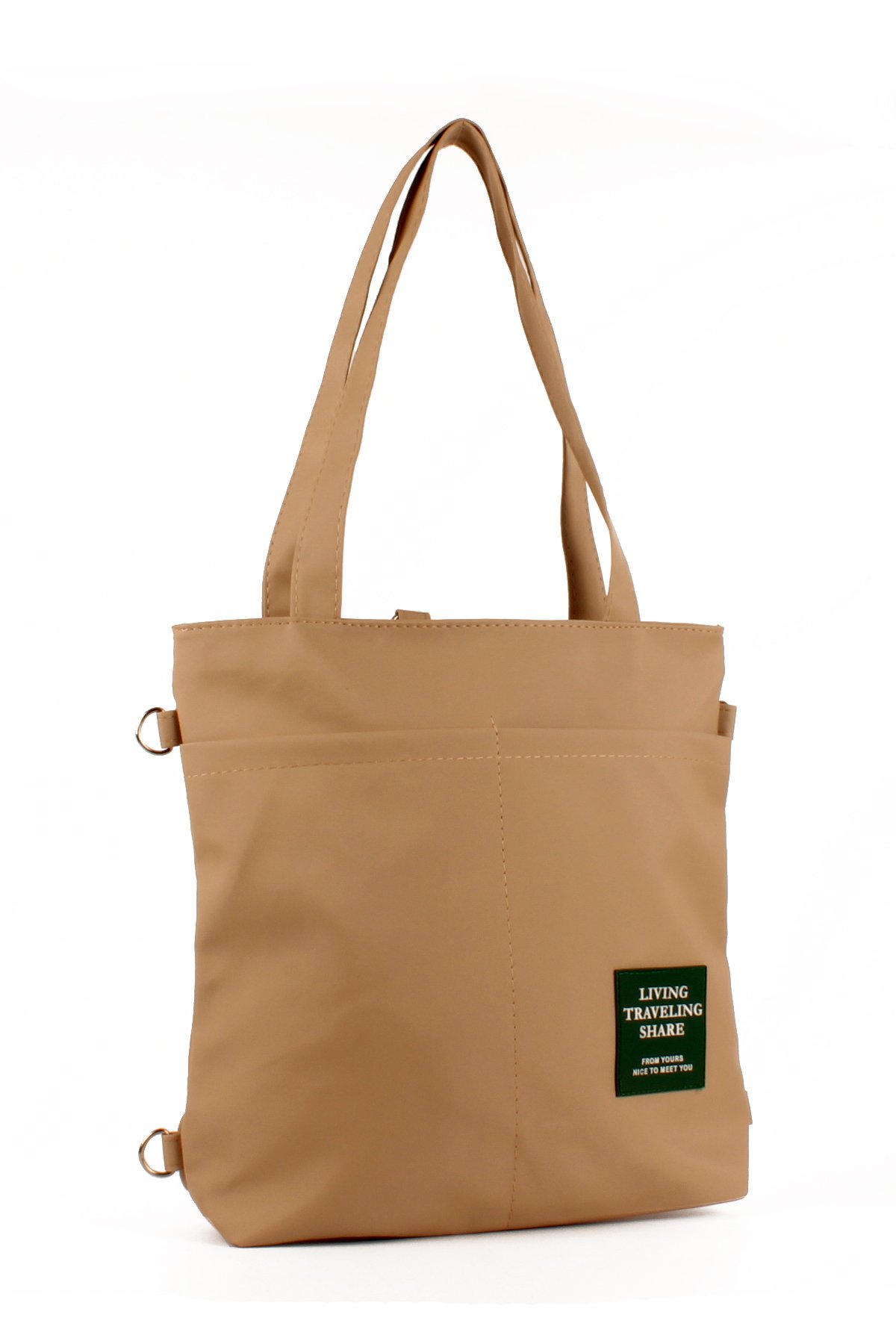 LWE1683-SyhMusabLuwwe Bag'sKadın Özel Saten Deri Üç Bölmeli Üç Fonksiyonlu Omuz ve Sırt Shopper Çanta (1683)