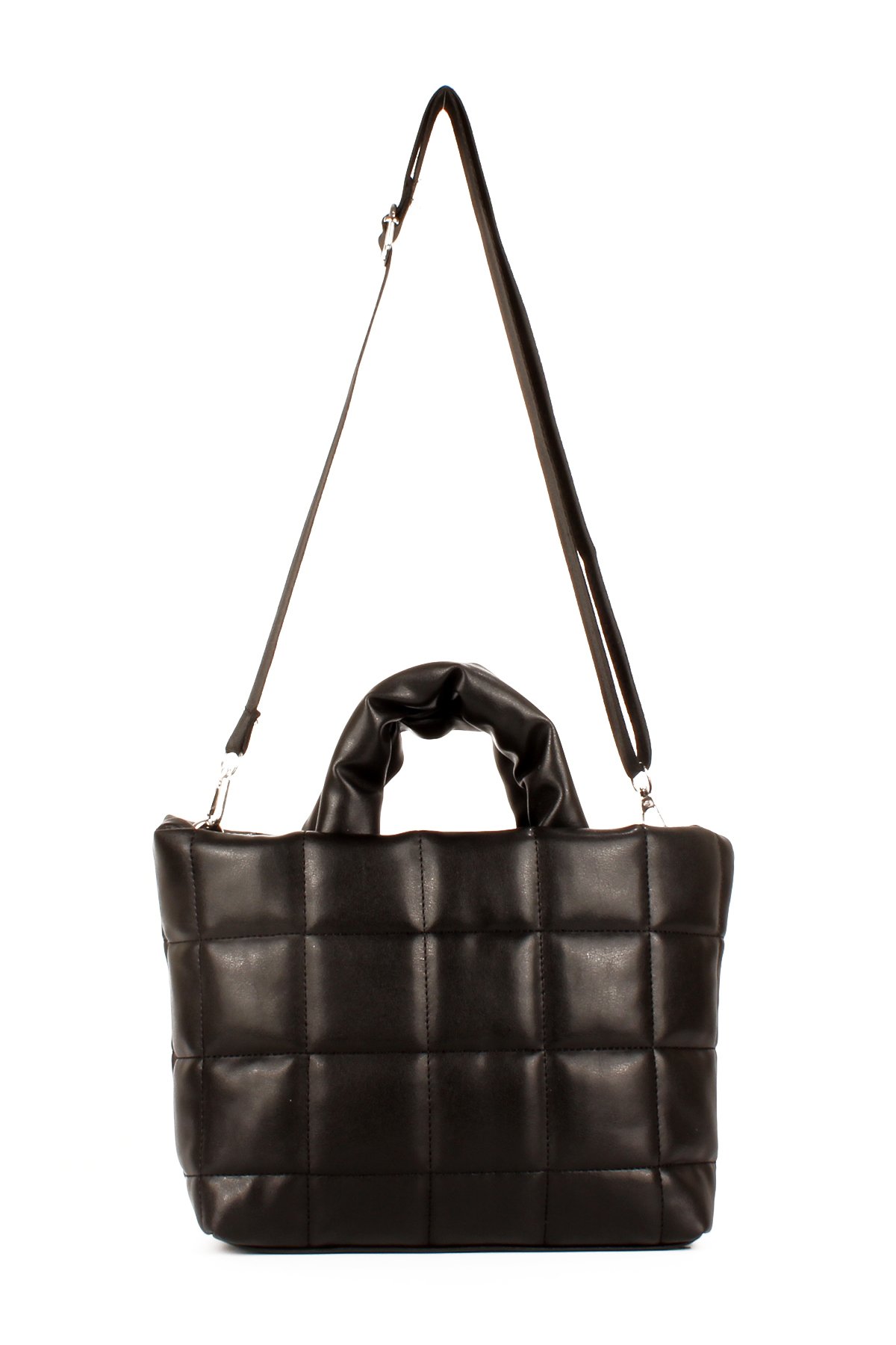 LWE1648-KrmTalhaLuwwe Bag'sKadın Özel Seri Kapitoneli Saten Astarlı Kolon Omuz Askılı El ve Omuz Çantası (1648)