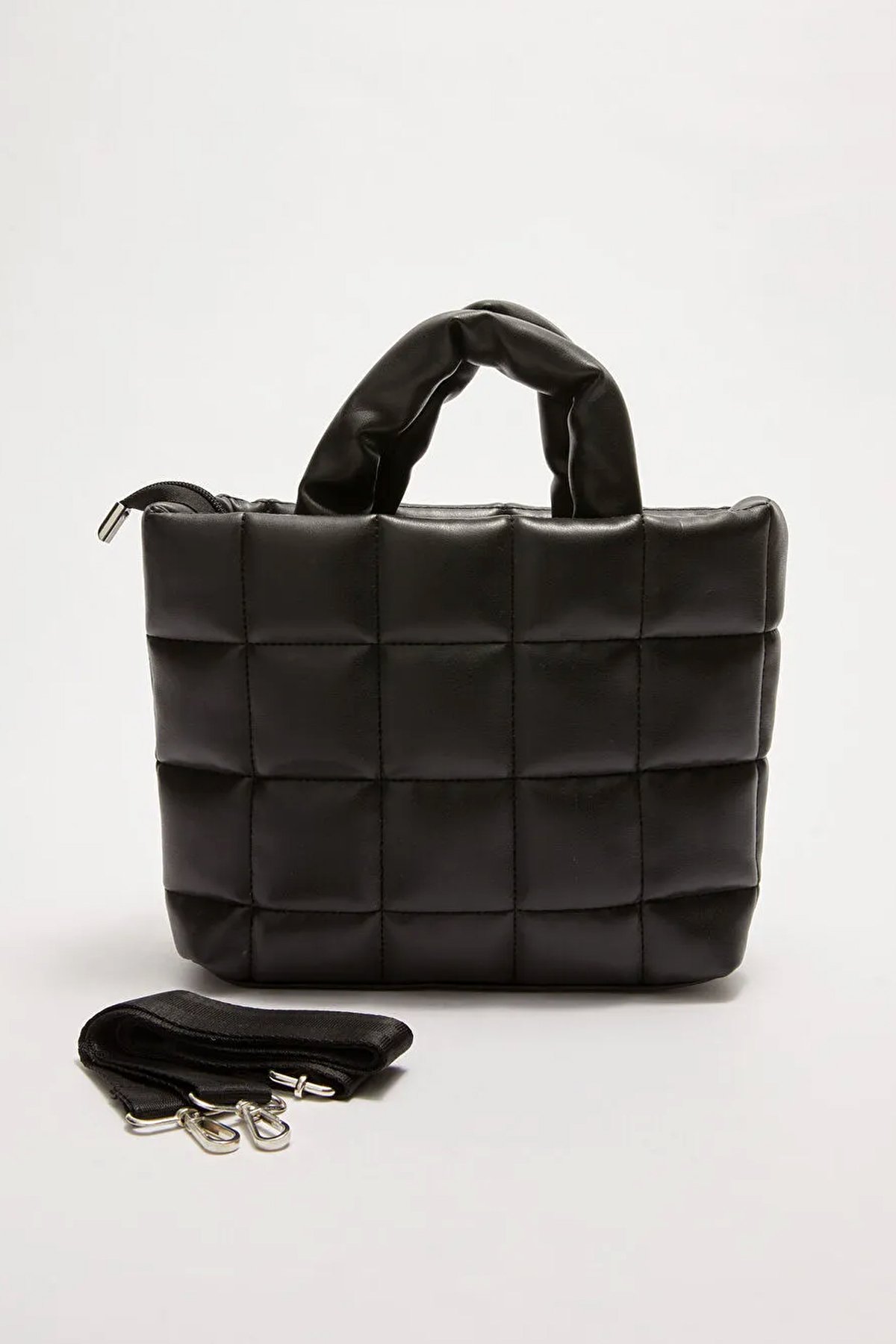 LWE1648-KrmTalhaLuwwe Bag'sKadın Özel Seri Kapitoneli Saten Astarlı Kolon Omuz Askılı El ve Omuz Çantası (1648)