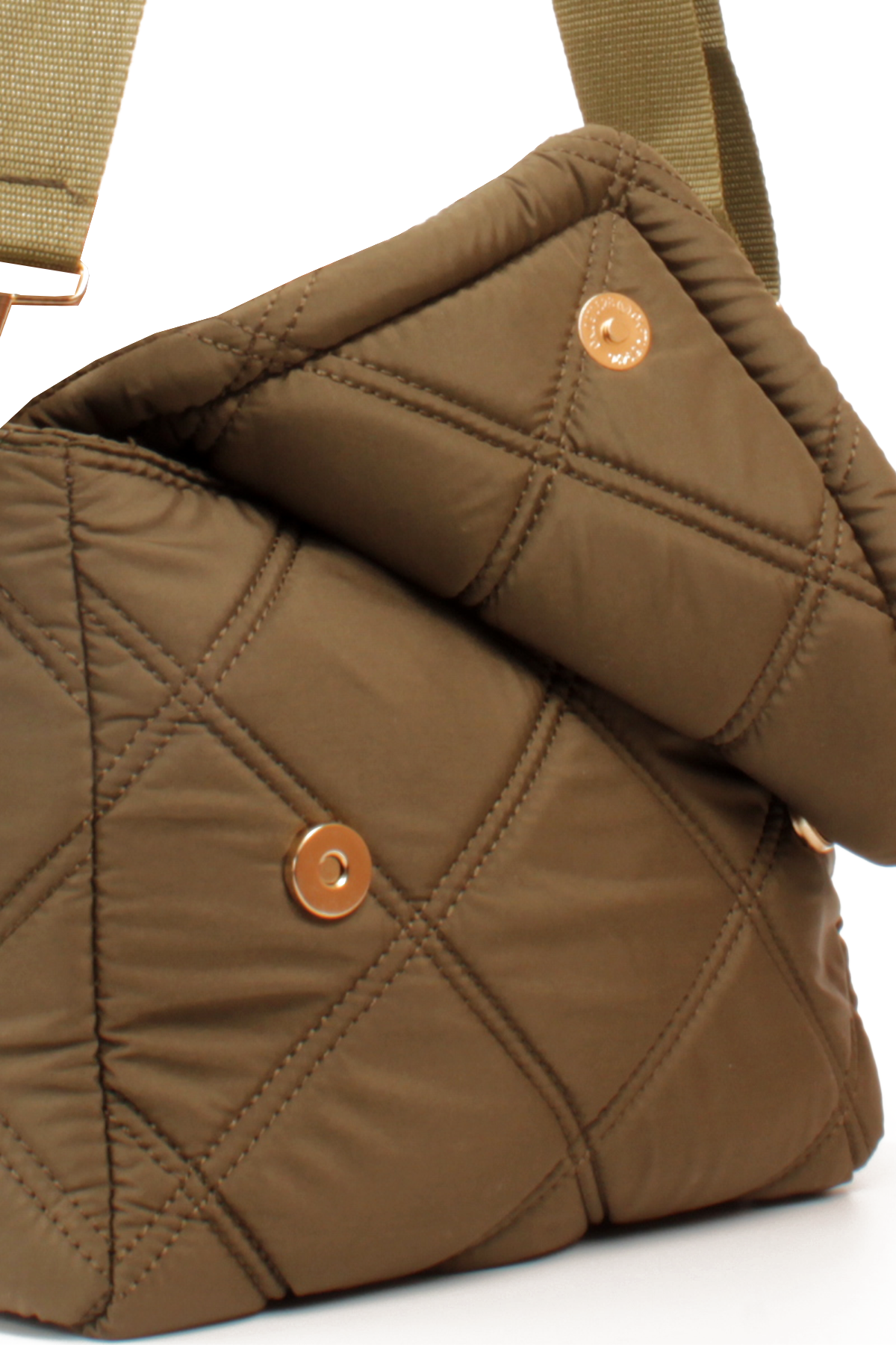 LWE10794-SyhTalhaLuwwe Bag'sKadın Paraşüt Kumaş Kapitoneli Spor Kolon Askılı Çıt Çıt Kapaklı Omuz&Çapraz Çanta (10794)