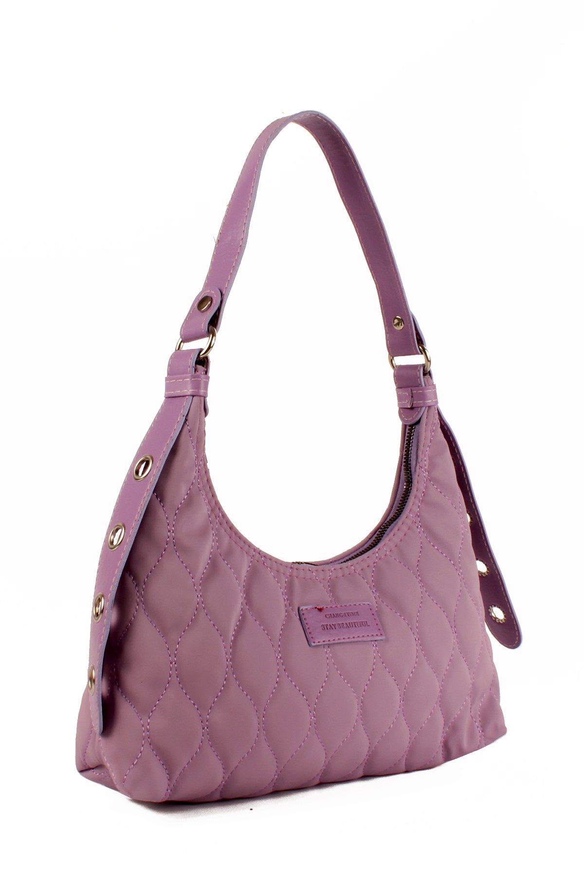 LWE10686-SyhTalhaLuwwe Bag'sKadın Paraşüt Kumaş Özel Nakışlı Kemer Detaylı Baget Çanta (10686)