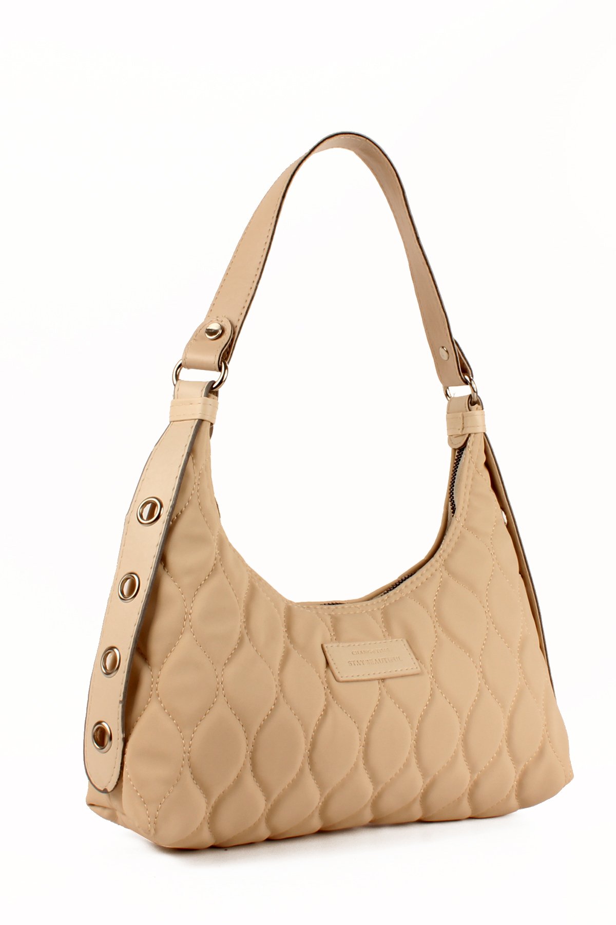 LWE10686-SyhTalhaLuwwe Bag'sKadın Paraşüt Kumaş Özel Nakışlı Kemer Detaylı Baget Çanta (10686)