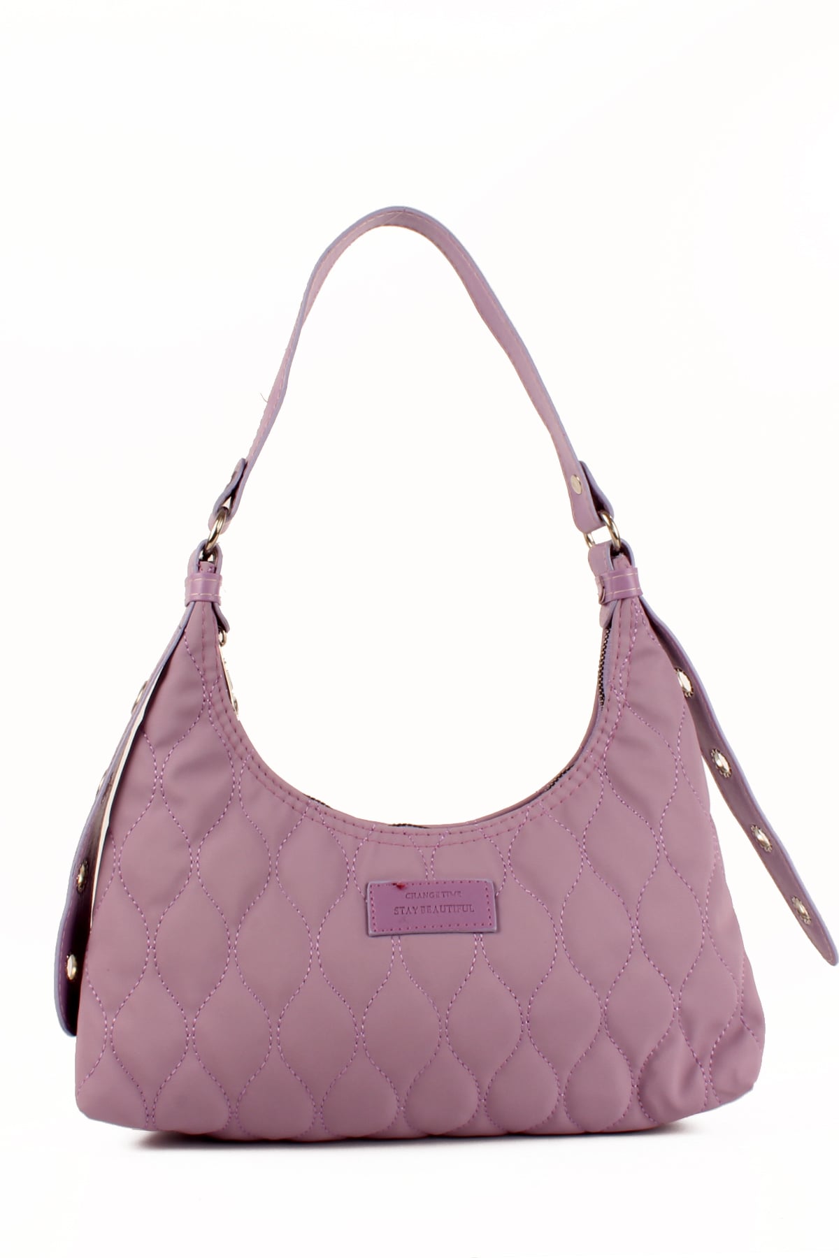 LWE10686-SyhTalhaLuwwe Bag'sKadın Paraşüt Kumaş Özel Nakışlı Kemer Detaylı Baget Çanta (10686)
