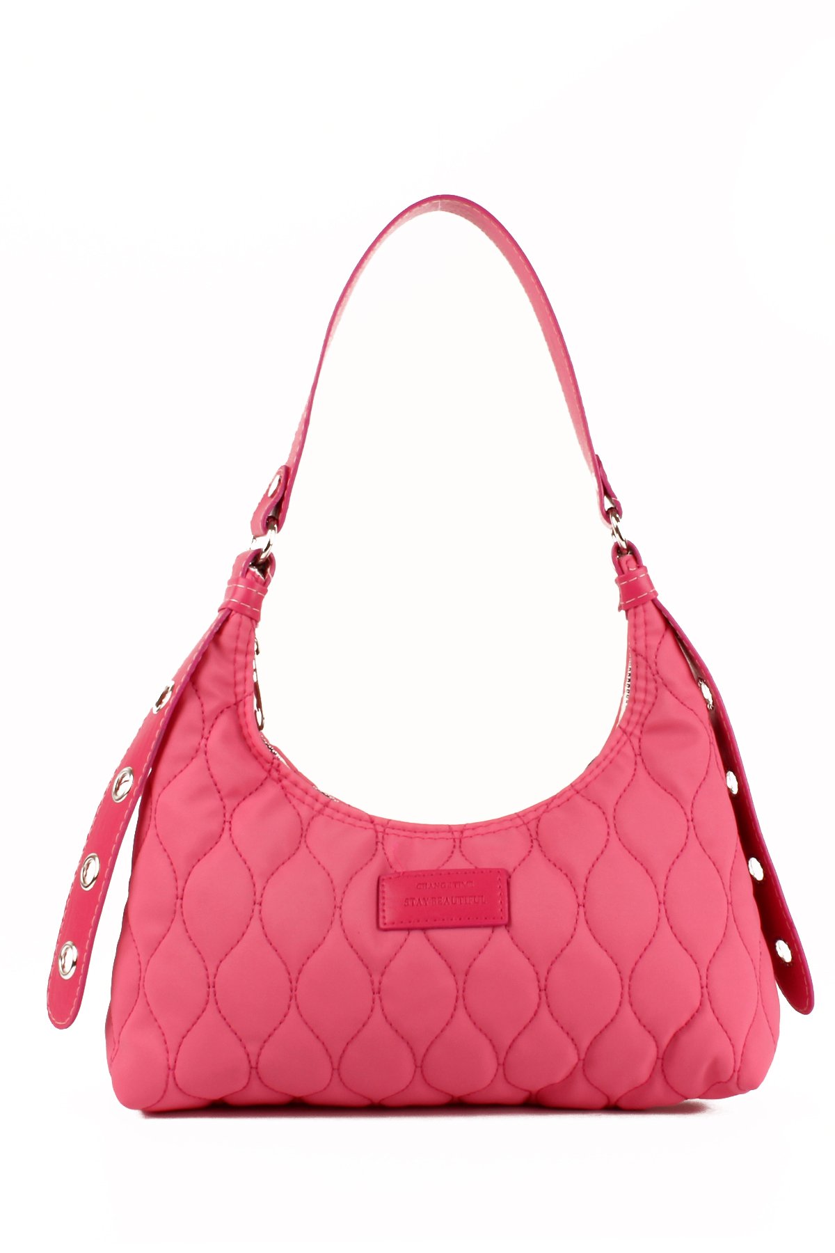 LWE10686-SyhTalhaLuwwe Bag'sKadın Paraşüt Kumaş Özel Nakışlı Kemer Detaylı Baget Çanta (10686)