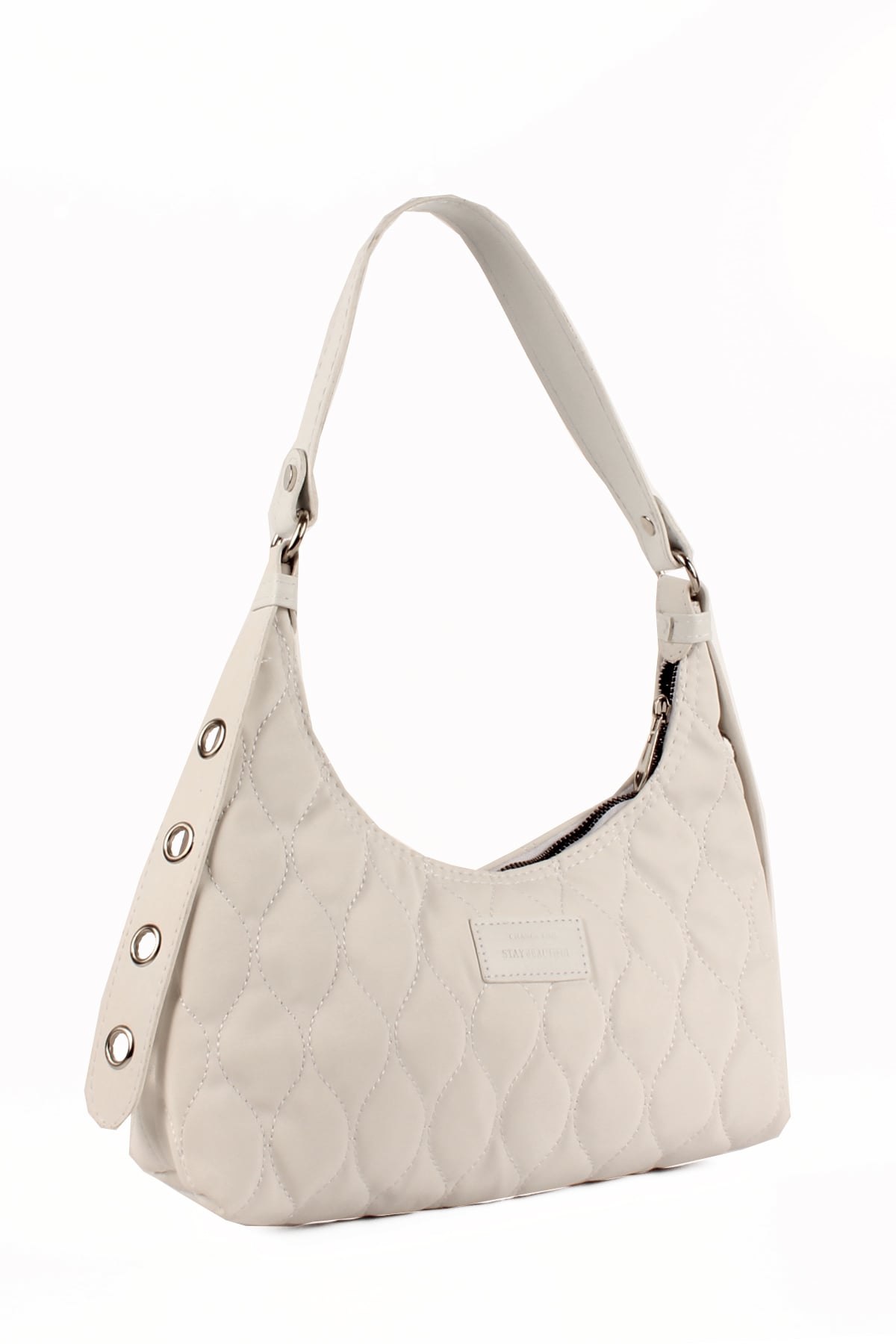 LWE10686-SyhTalhaLuwwe Bag'sKadın Paraşüt Kumaş Özel Nakışlı Kemer Detaylı Baget Çanta (10686)