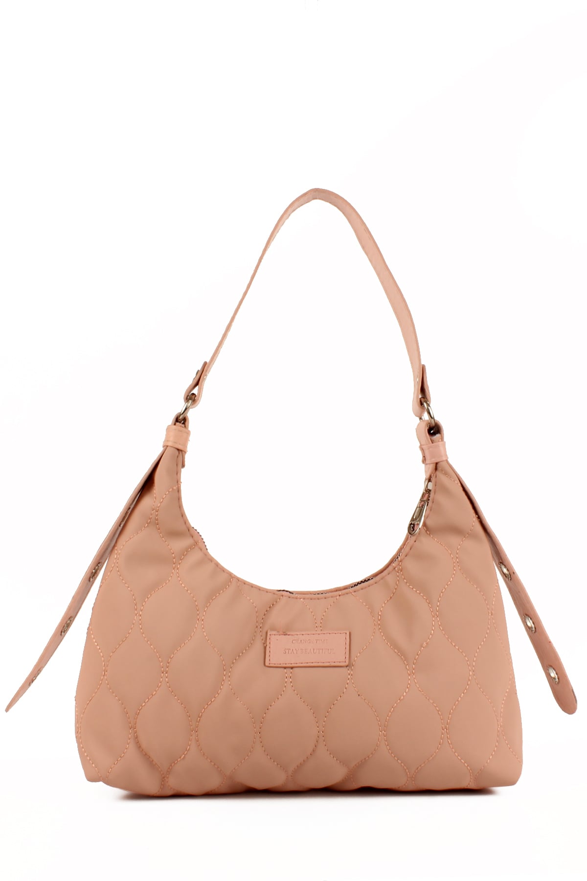 LWE10686-SyhTalhaLuwwe Bag'sKadın Paraşüt Kumaş Özel Nakışlı Kemer Detaylı Baget Çanta (10686)