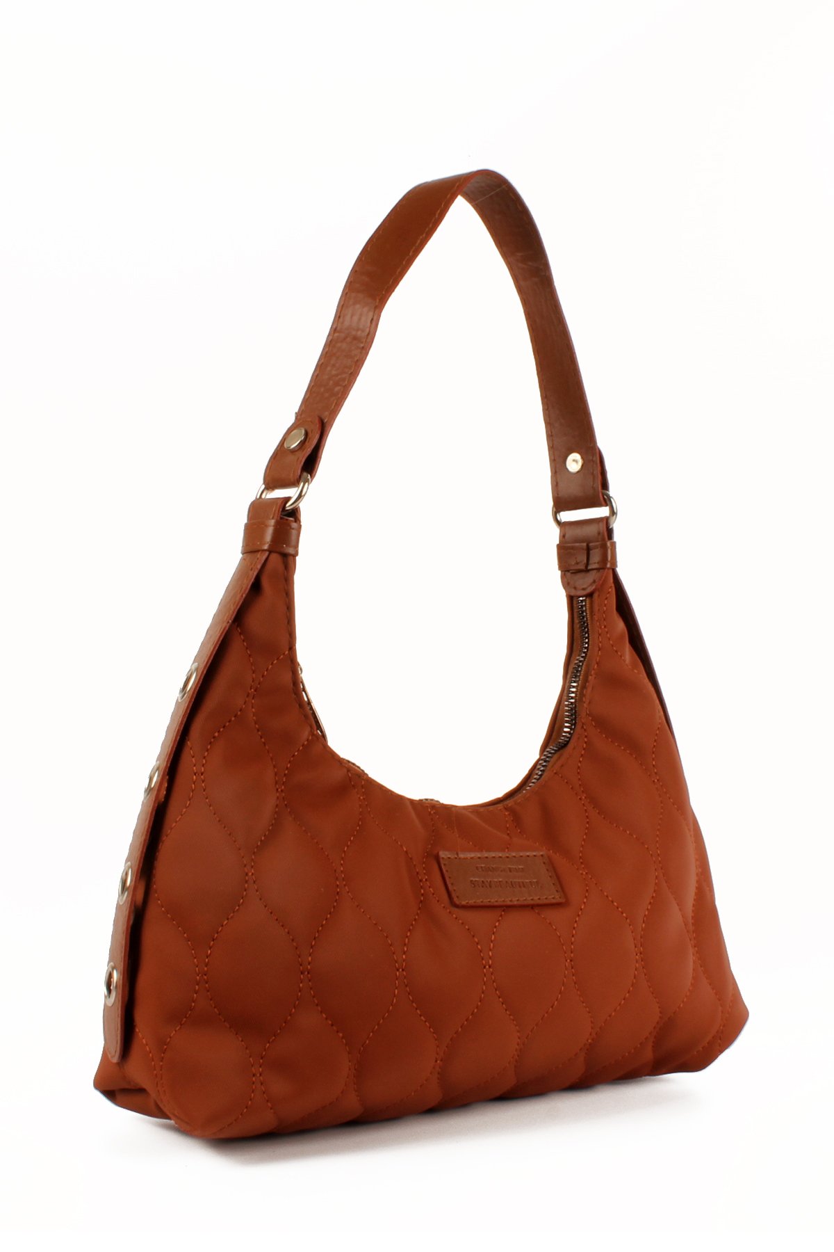 LWE10686-SyhTalhaLuwwe Bag'sKadın Paraşüt Kumaş Özel Nakışlı Kemer Detaylı Baget Çanta (10686)