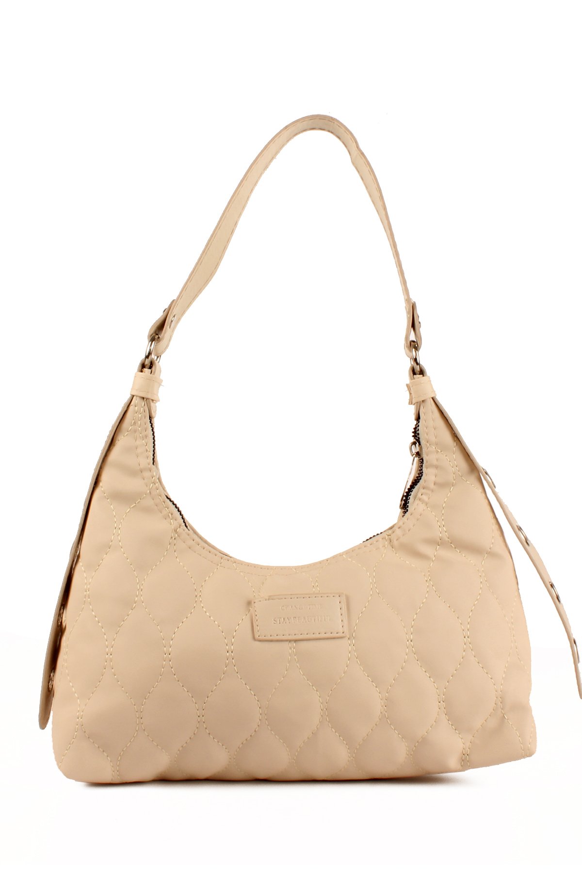 LWE10686-SyhTalhaLuwwe Bag'sKadın Paraşüt Kumaş Özel Nakışlı Kemer Detaylı Baget Çanta (10686)
