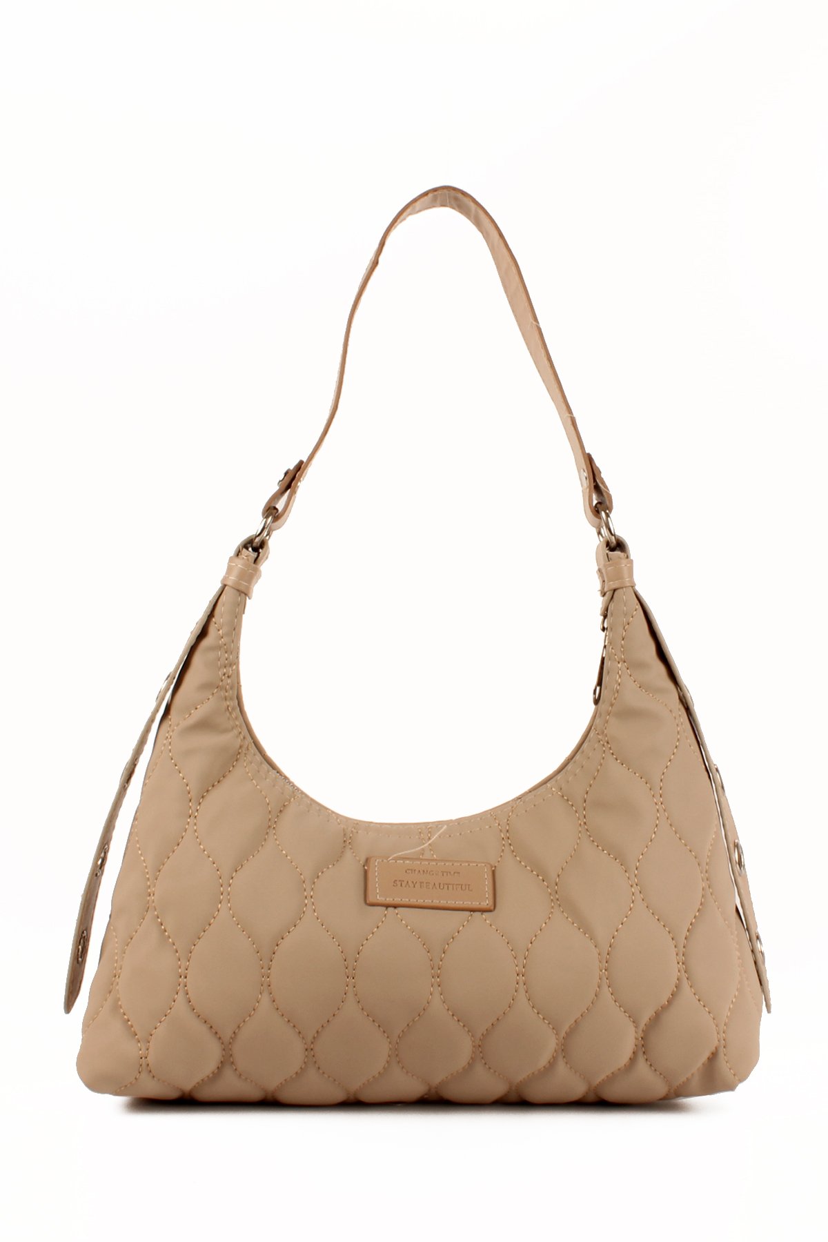 LWE10686-SyhTalhaLuwwe Bag'sKadın Paraşüt Kumaş Özel Nakışlı Kemer Detaylı Baget Çanta (10686)