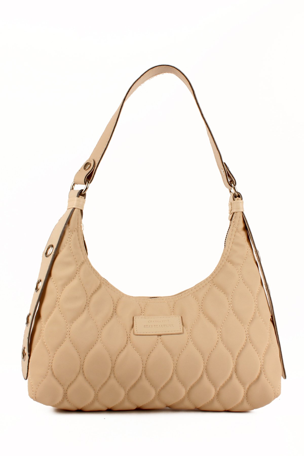 LWE10686-SyhTalhaLuwwe Bag'sKadın Paraşüt Kumaş Özel Nakışlı Kemer Detaylı Baget Çanta (10686)
