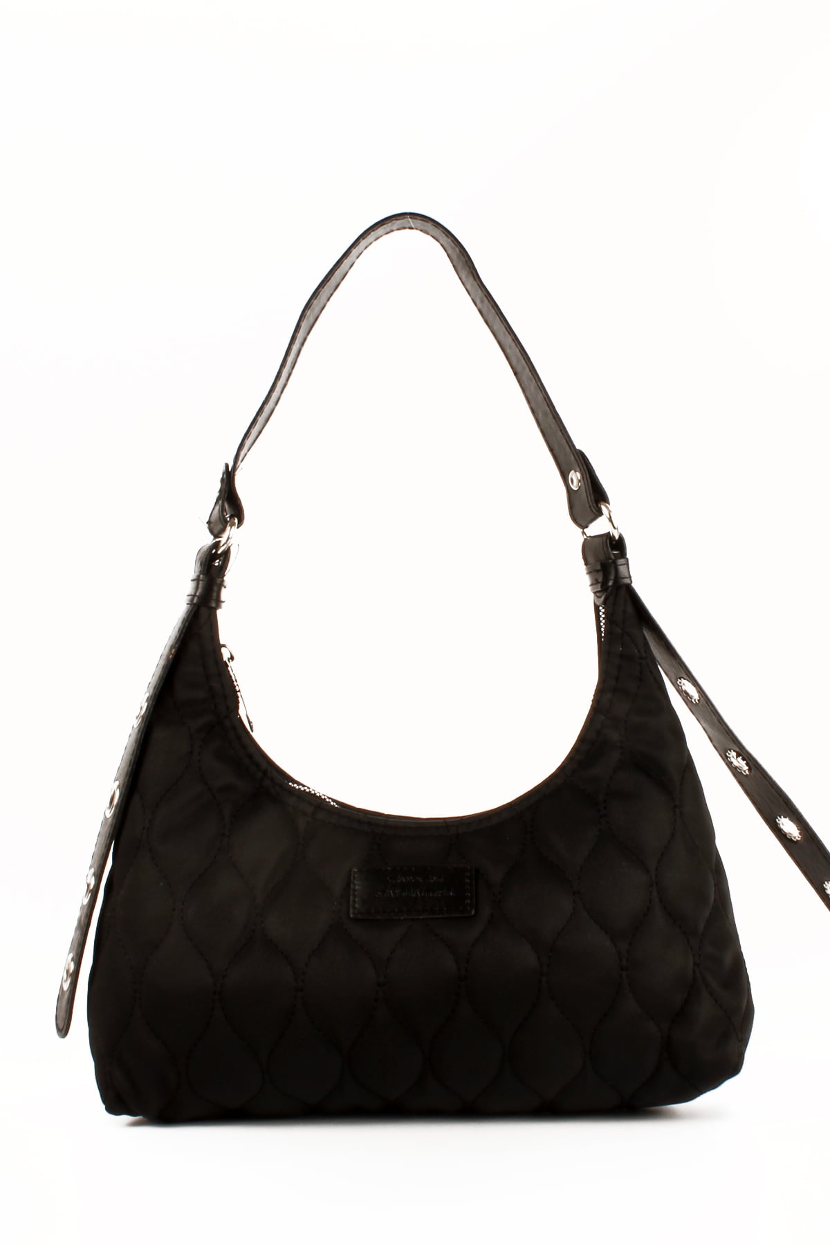 LWE10686-SyhTalhaLuwwe Bag'sKadın Paraşüt Kumaş Özel Nakışlı Kemer Detaylı Baget Çanta (10686)