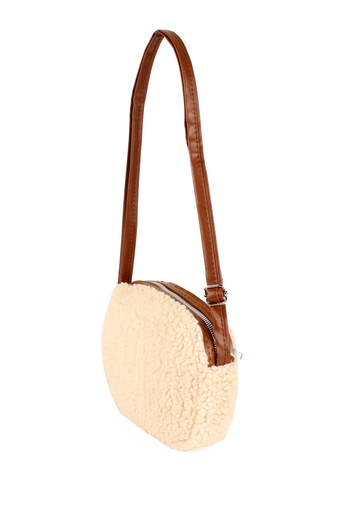 LWE10737-SyhTalhaLuwwe Bag'sKadın Peluş-Suni Kürklü Deri Askılı Omuz Çantası (10737)