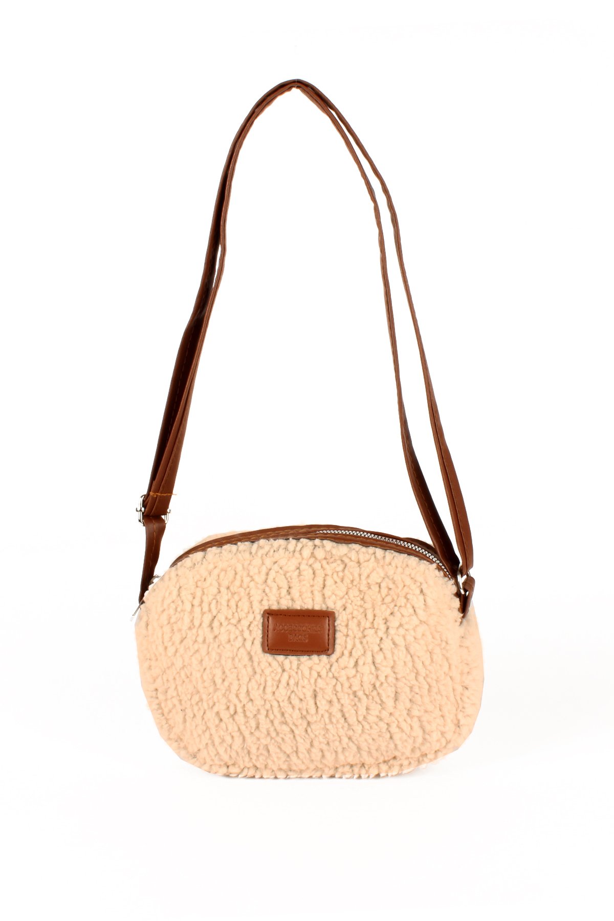 LWE10737-SyhTalhaLuwwe Bag'sKadın Peluş-Suni Kürklü Deri Askılı Omuz Çantası (10737)