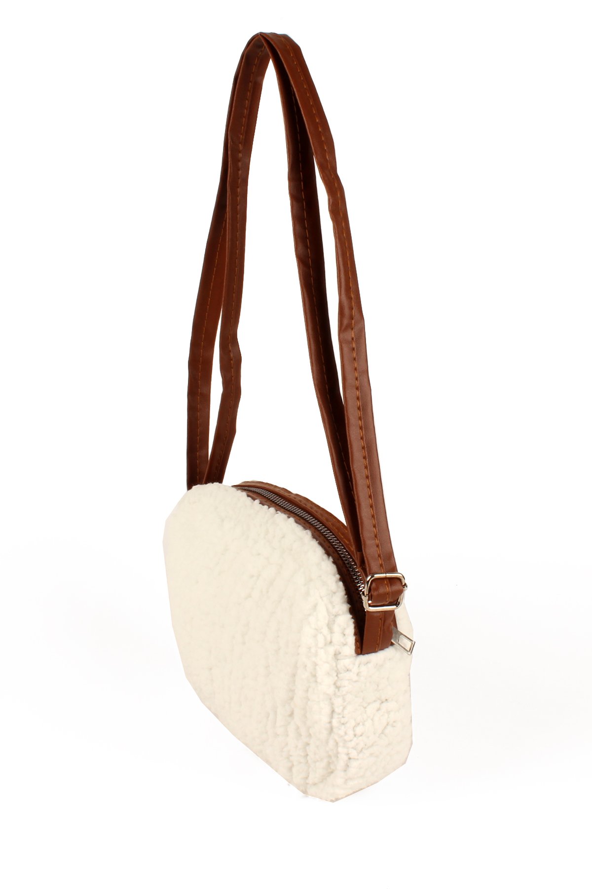 LWE10737-SyhTalhaLuwwe Bag'sKadın Peluş-Suni Kürklü Deri Askılı Omuz Çantası (10737)